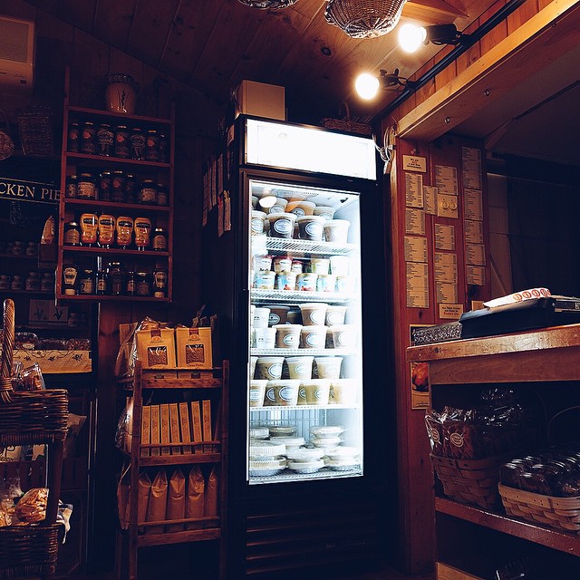 The lone light is the frozen soup cabinet