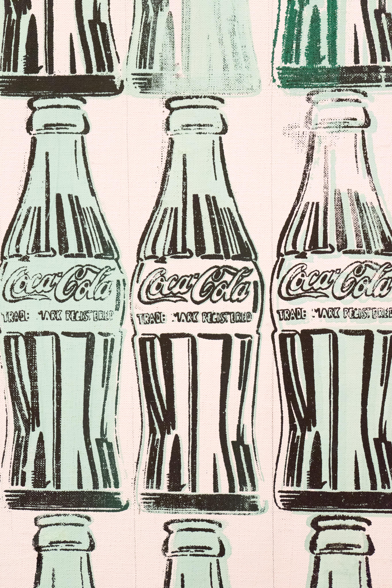 "Green Coca-Cola Bottles" (Andy Warhol, 1962, at the Whitney Museum)