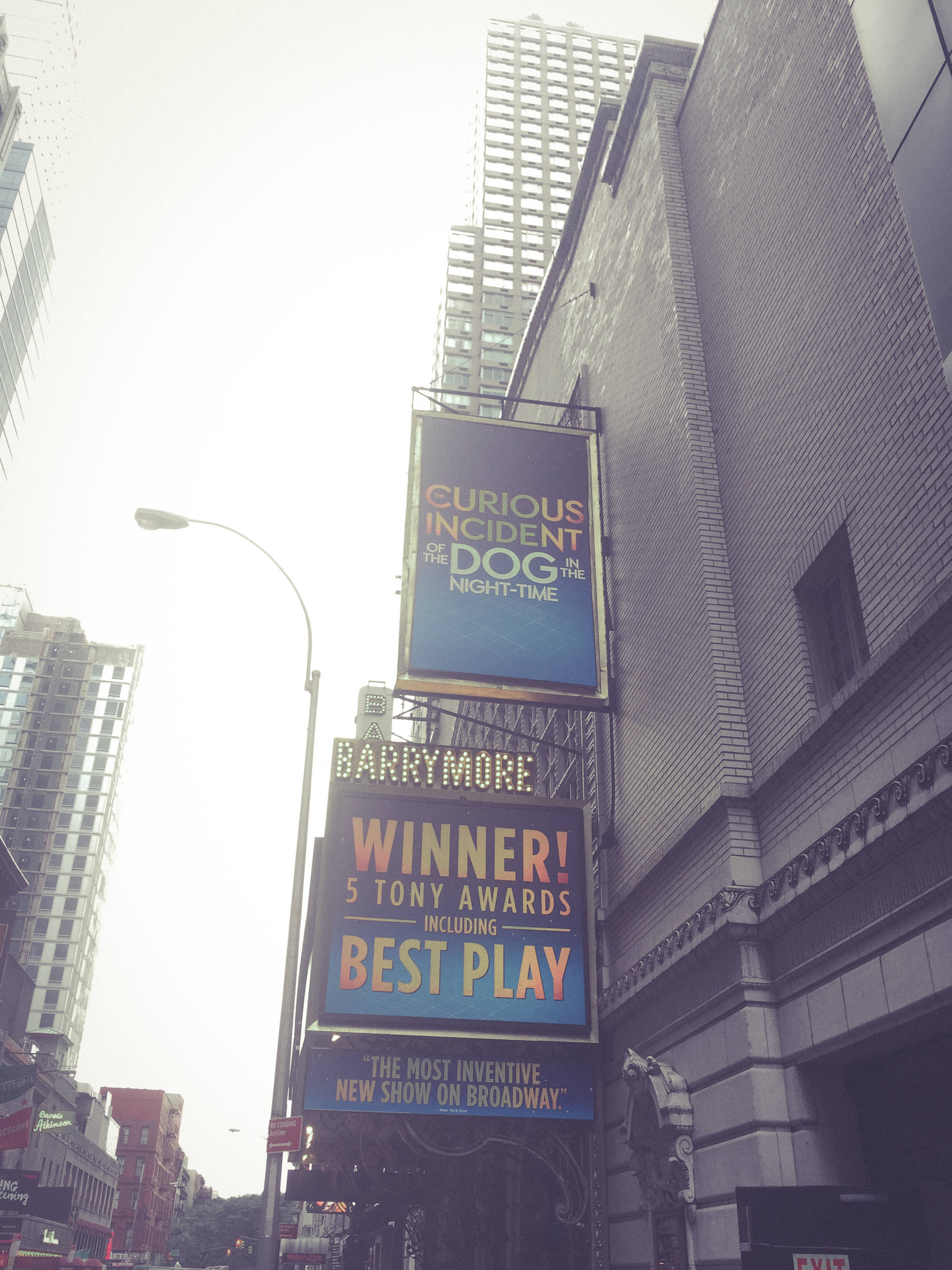 Barrymore Theatre on 47th Street, NYC (Aug 2015)