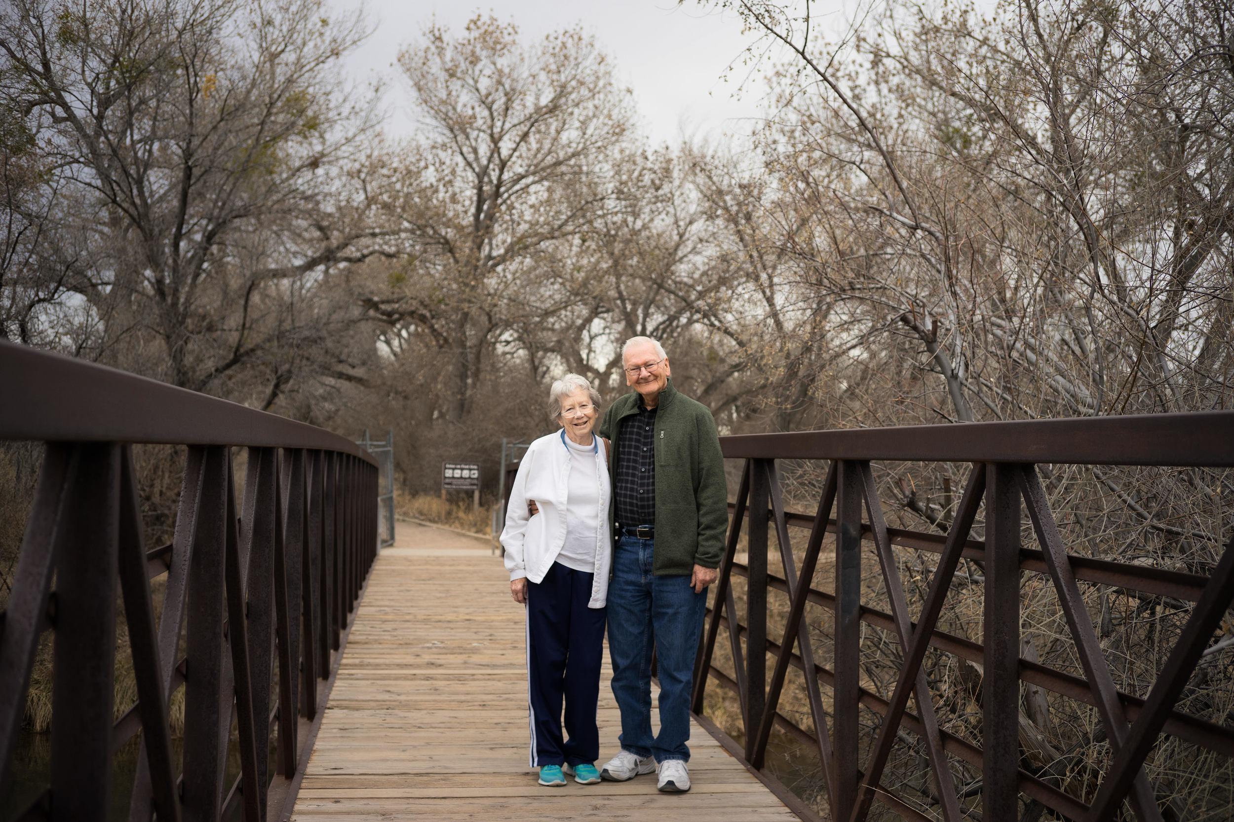 Portrait of Parents on a Bridge