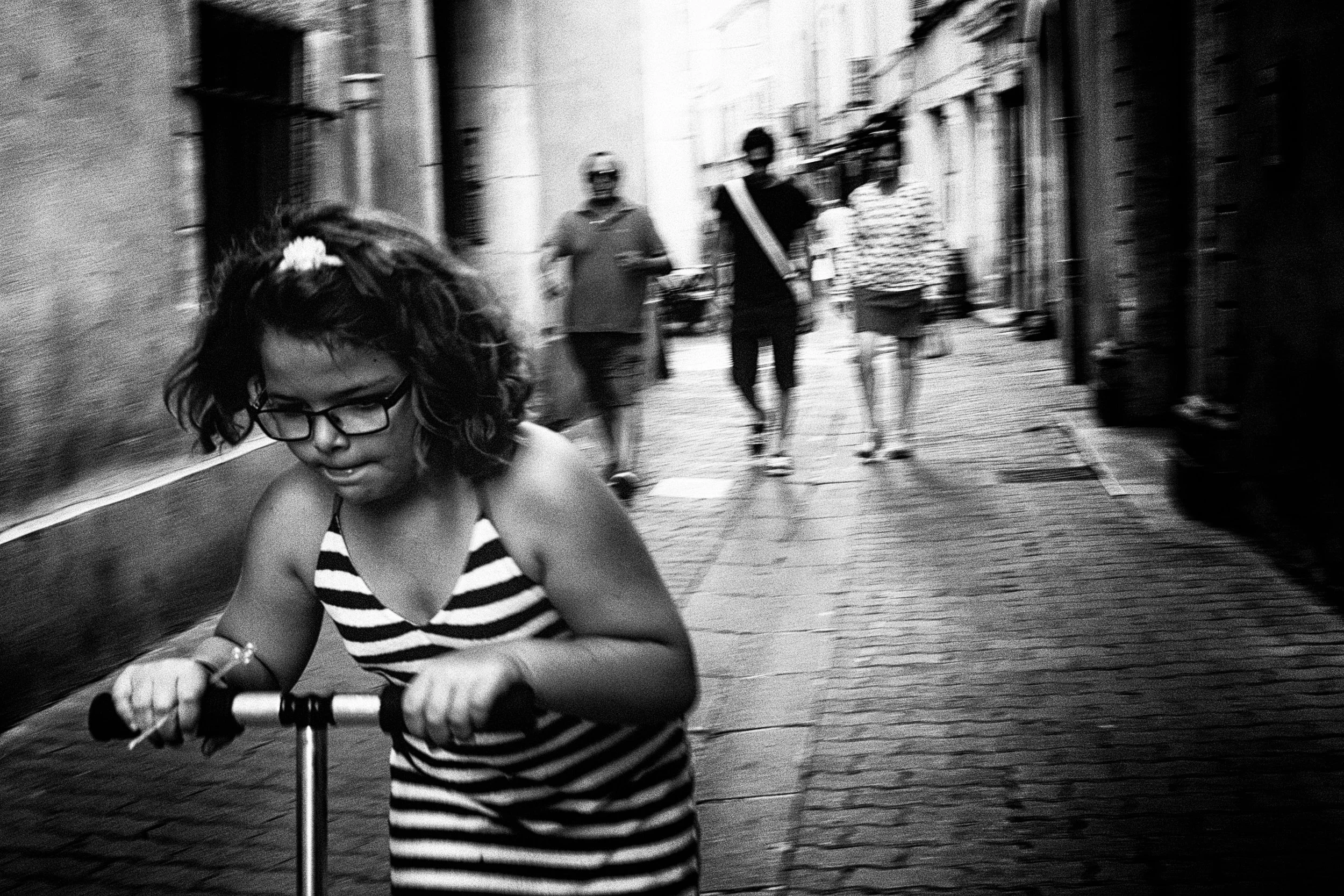 Girl on Scooter