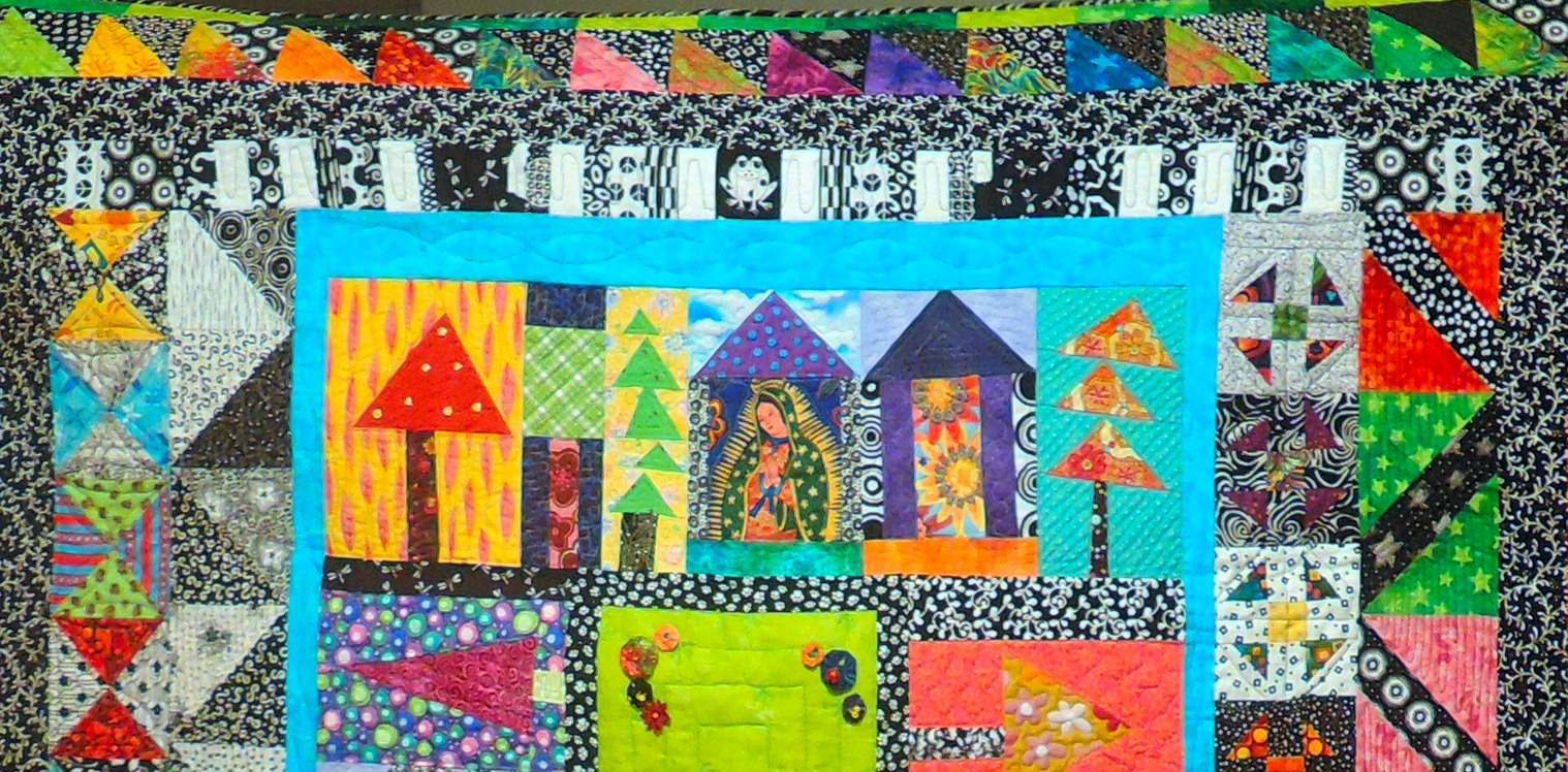 This quilt was designed by my good friend Michelle Hoel, using blocks created from Freddy Moran and Gwen Marston’s book, “Collaborative Quilting.