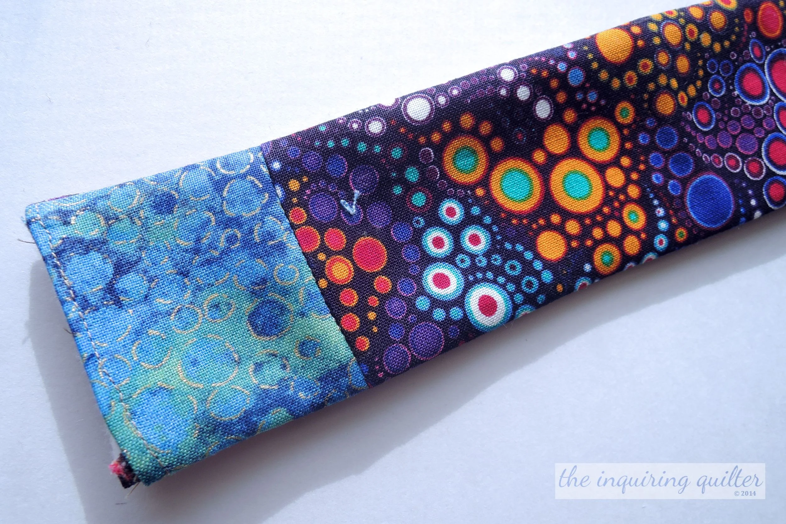 Day Twelve Quilted Camera Strap Cover — The Inquiring Quilter