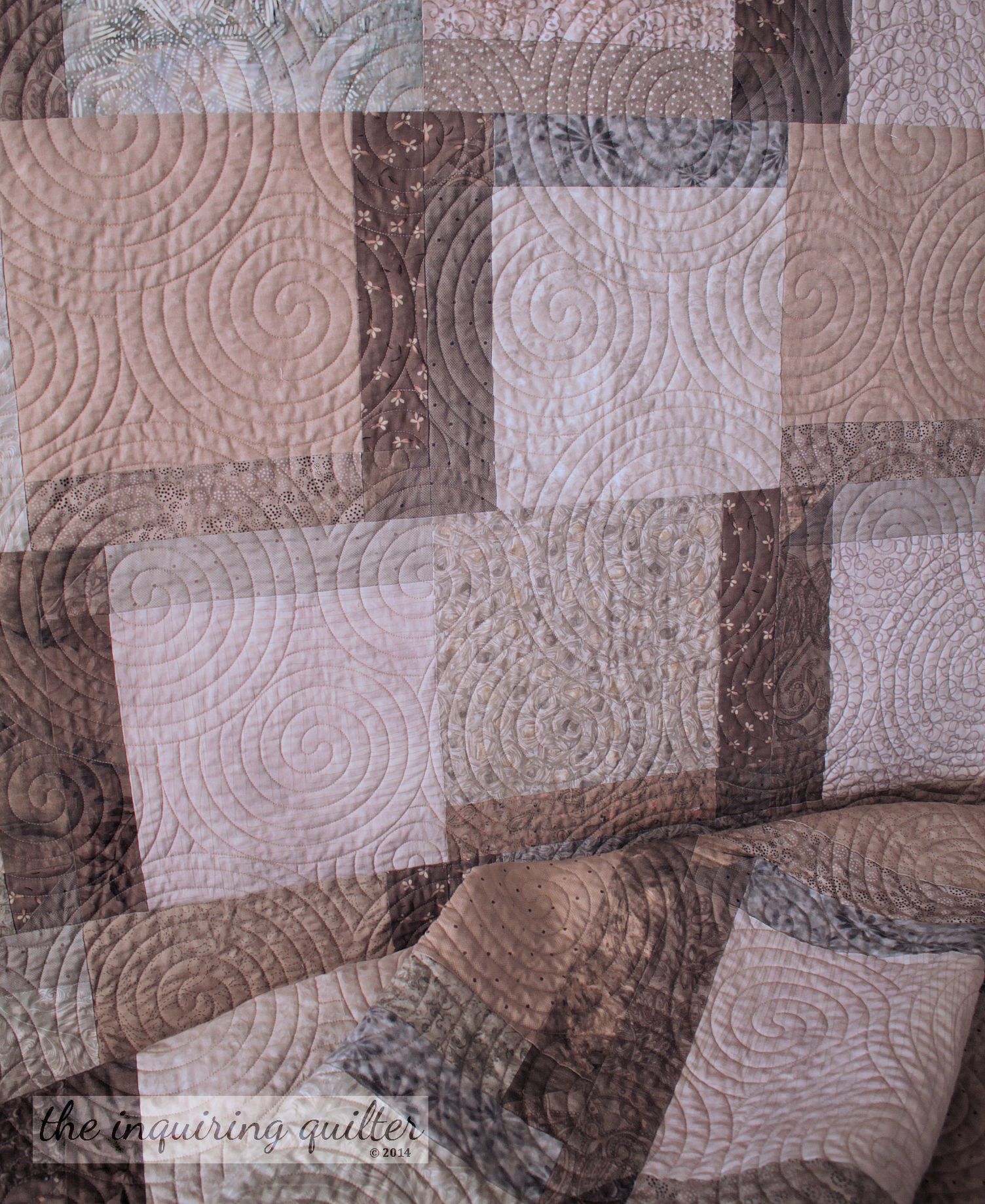 This version uses layer cakes or fat quarters and is more scrappy