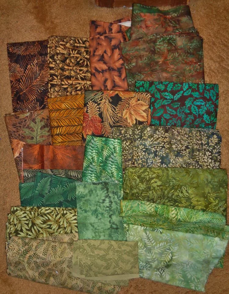 Mary is making two quilts! Here's one colorway she's using..