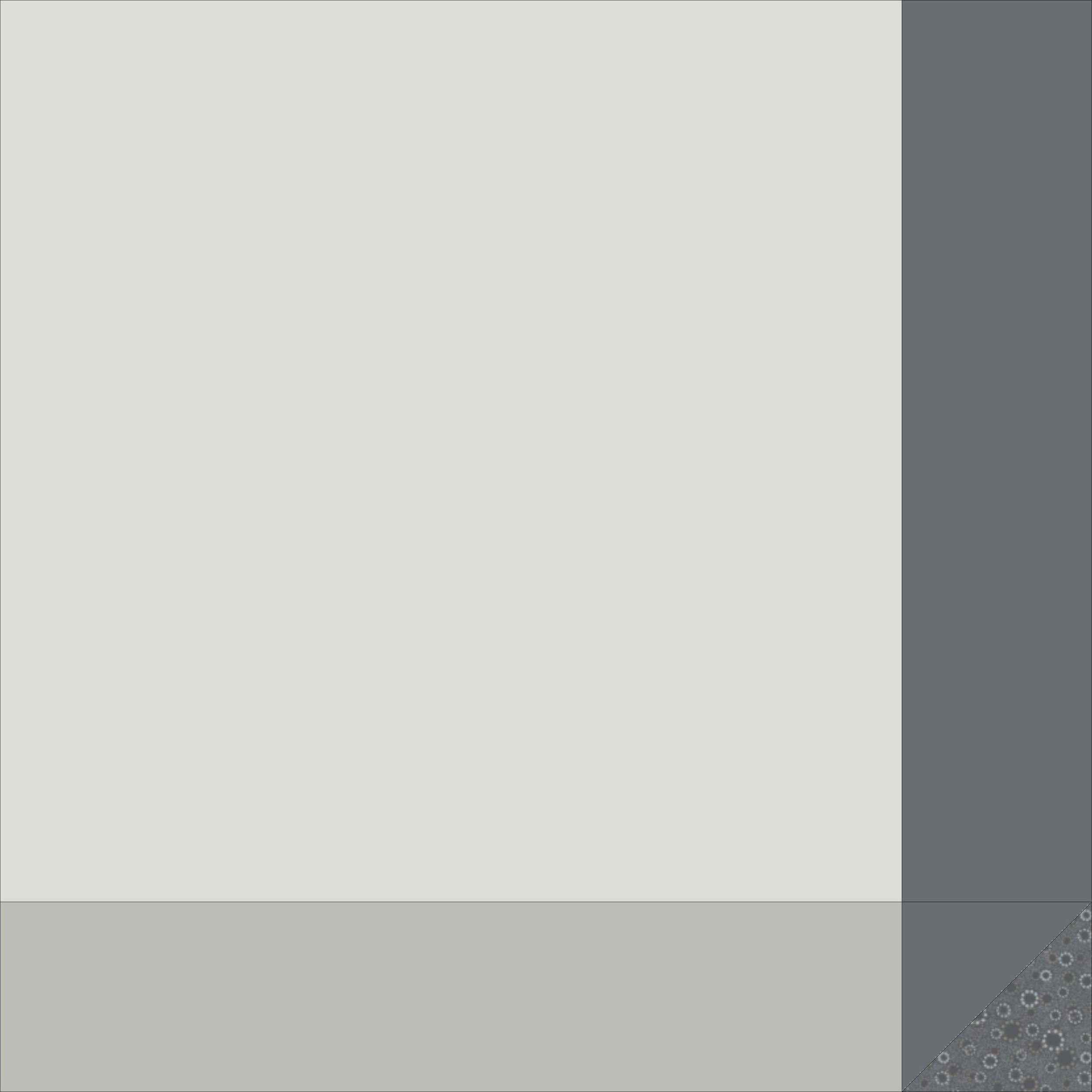 The scrappy look has a large light square, dark rectangle on the side, medium rectangle on the bottom and a dark half-square triangles made with two different dark fabrics. The scrappy look uses different blocks throughout.