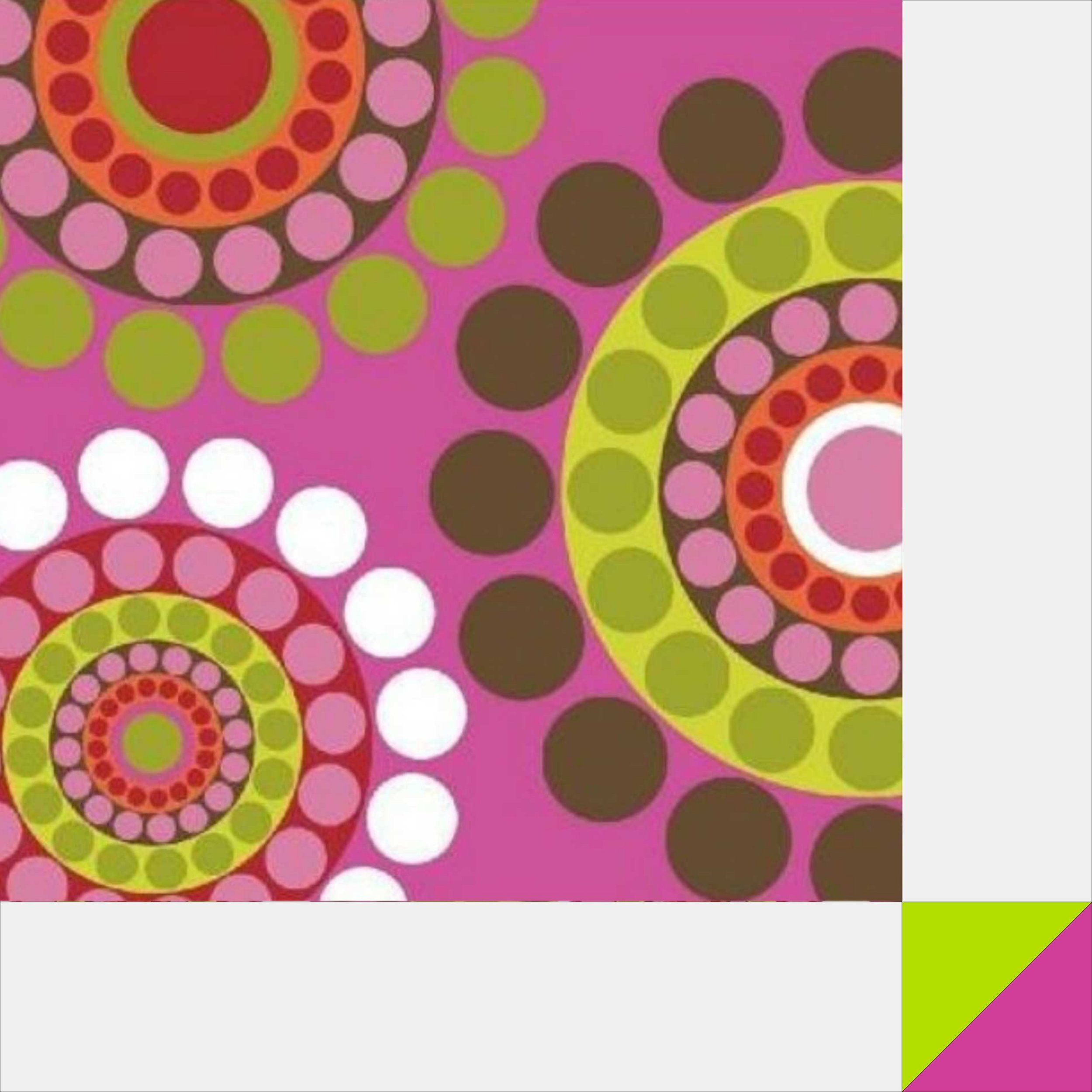 The planned look has a large focus fabric square, two rectangles the same color, and a two color half-square triangle. The planned look block is the same throughout.