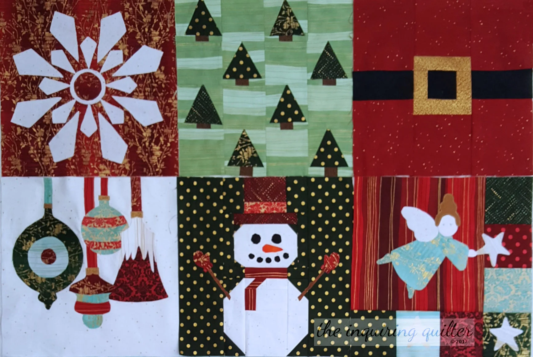 Blocks 1 to 6 - I Wish You a Merry Quilt Along