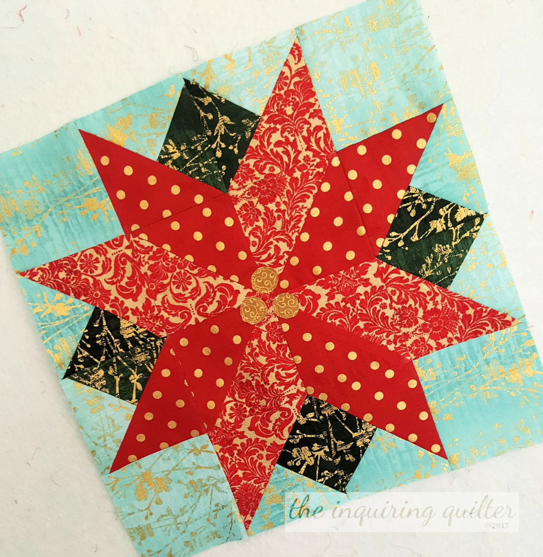 Block 7 - Poinsettia