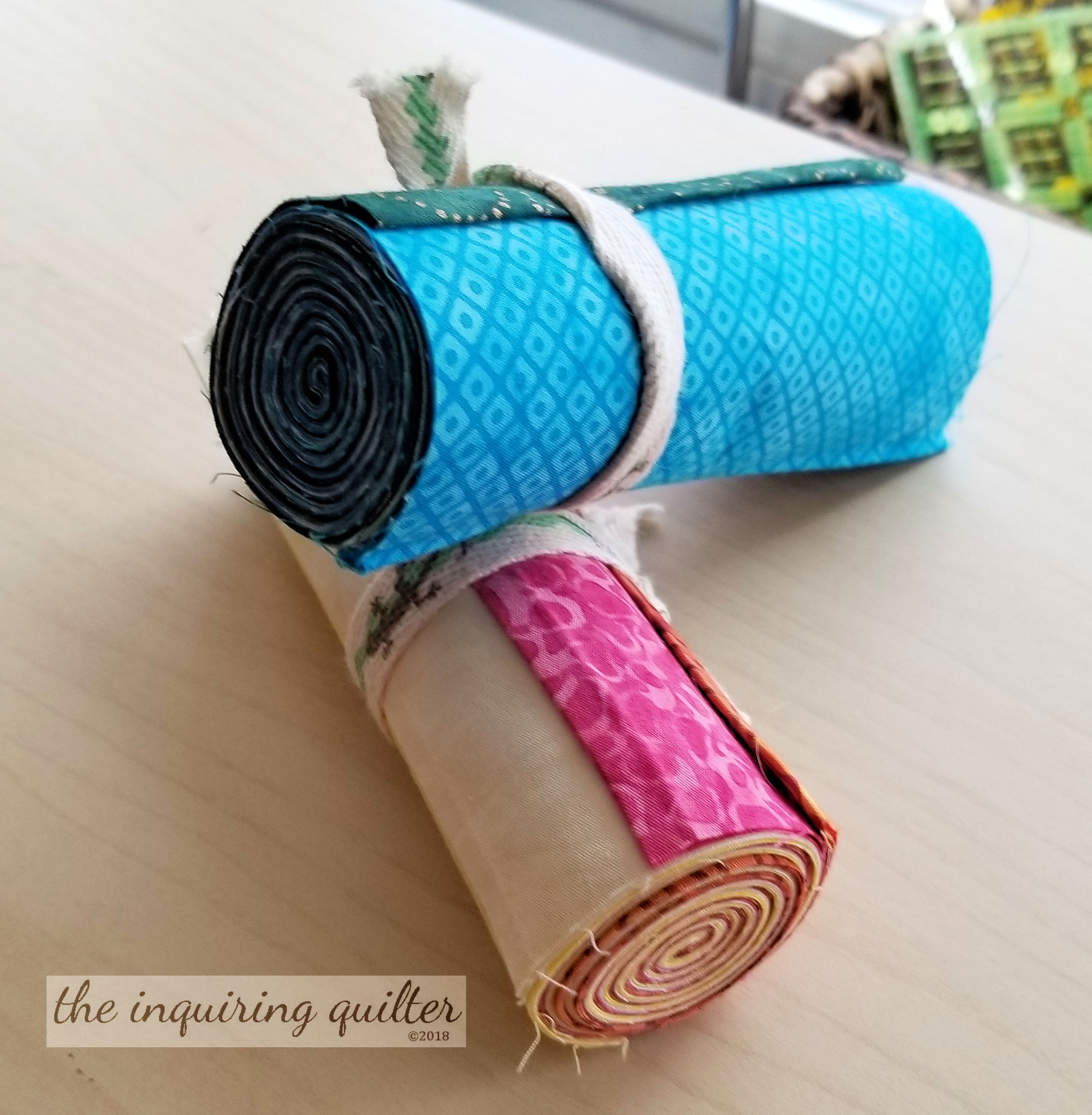 What a breath of spring it was to see this fun quilt on a dreary Winter's day.