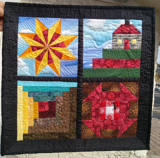 Marlene's mini guild challenge quilt from Week 40