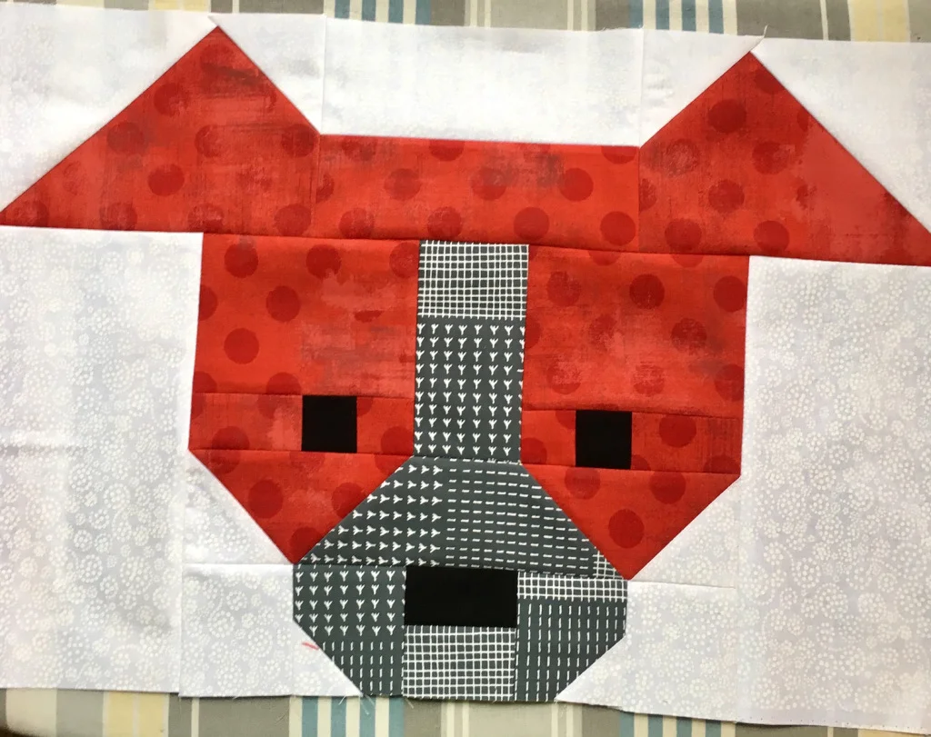 Ann's sample block--Lorna's design
