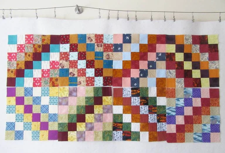 Allison Trip-Around-the-World-Blocks-eight-on-design-wall-by-Allison-Reid.jpg