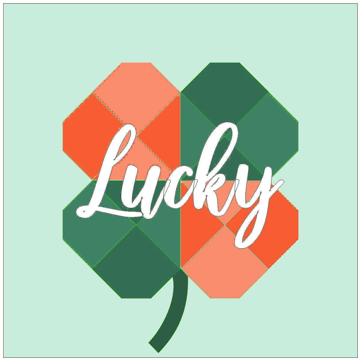 Feelin' Lucky Block - PDF Pattern — The Inquiring Quilter