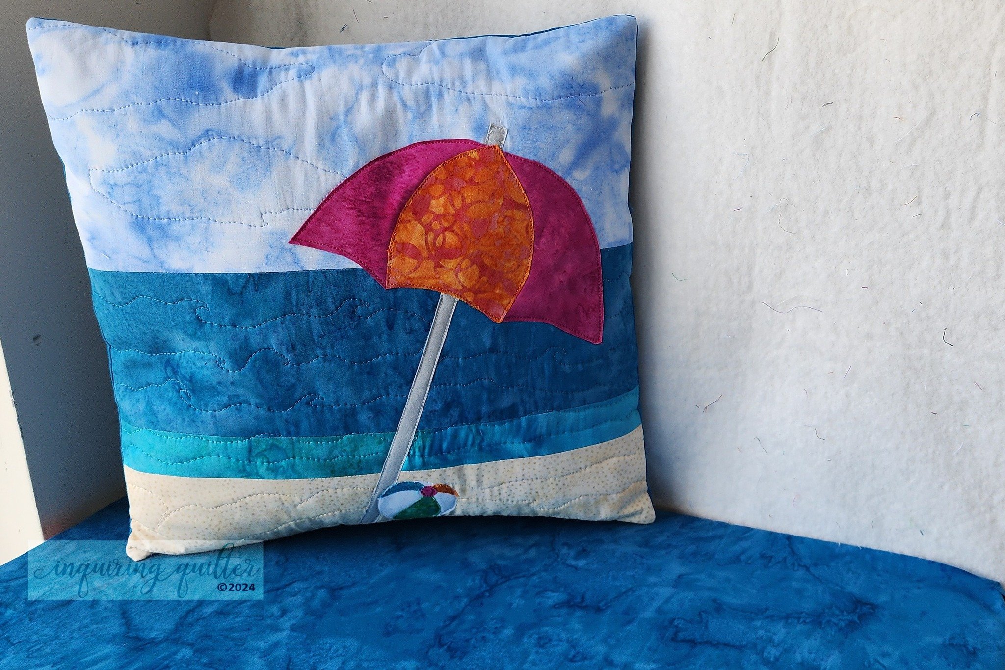 Need a cute gift fast?

Wouldn't this pillow be cute on a summer porch, a trailer, or a lake cabin?

You'll have your gift finished in no time because my fusible applique method is not only easy, it&rsquo;s also fast! Easy Peasy Applique is designed 