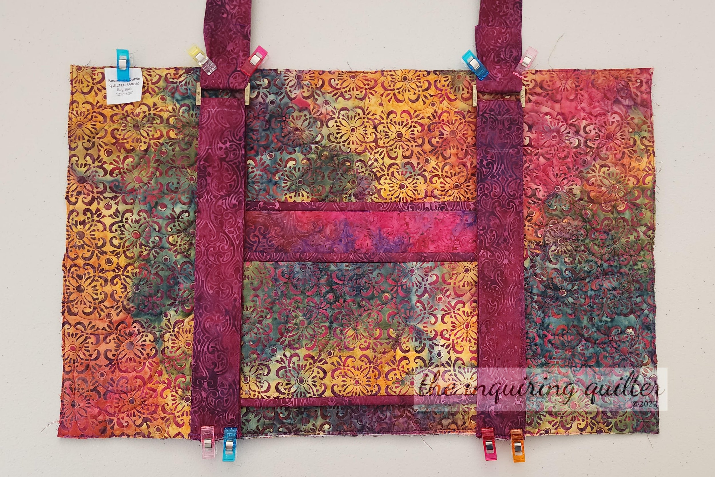 Making a ByAnnie Round Trip Duffle - Part 3 — The Inquiring Quilter