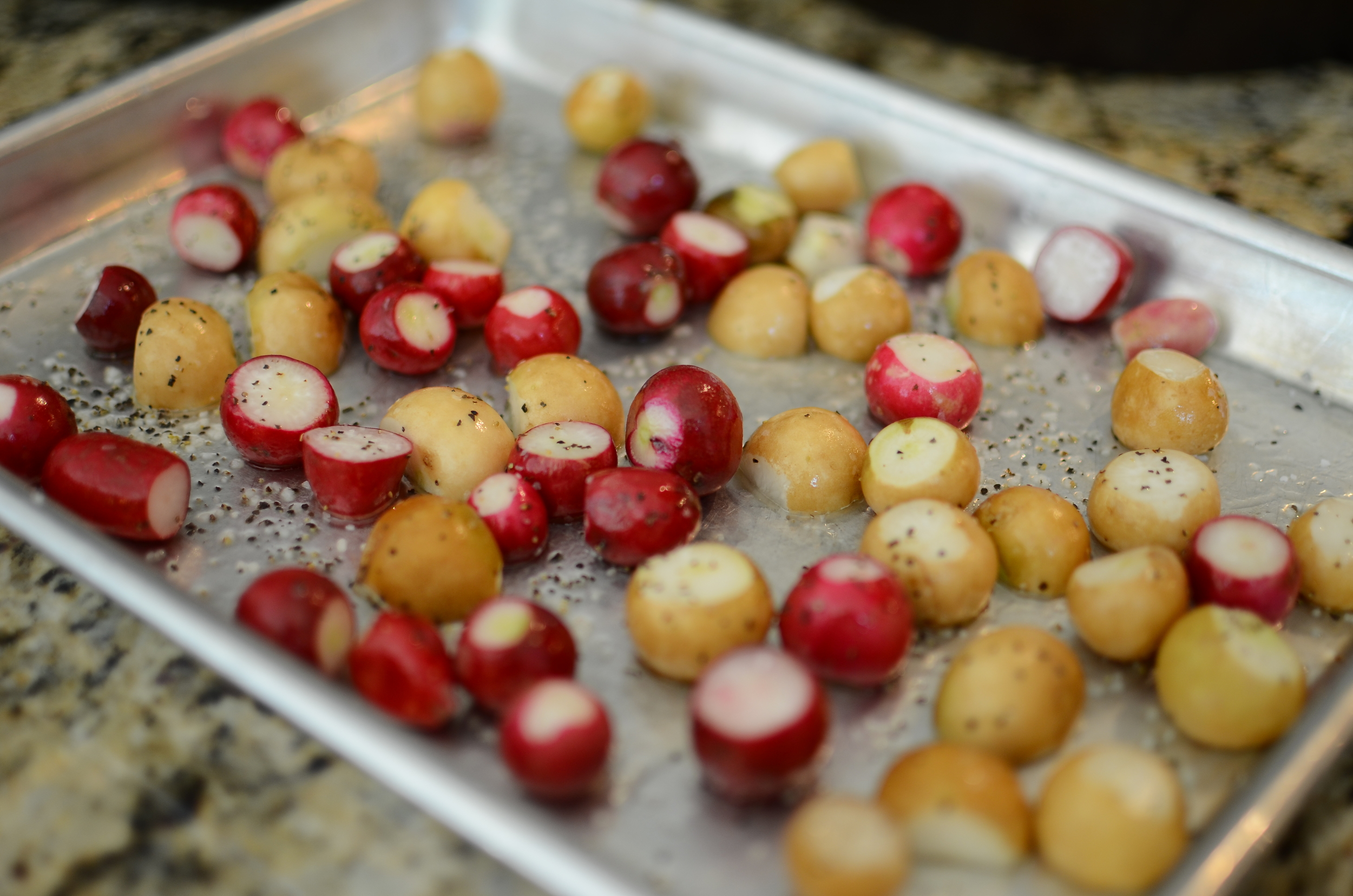 How to roast radishes