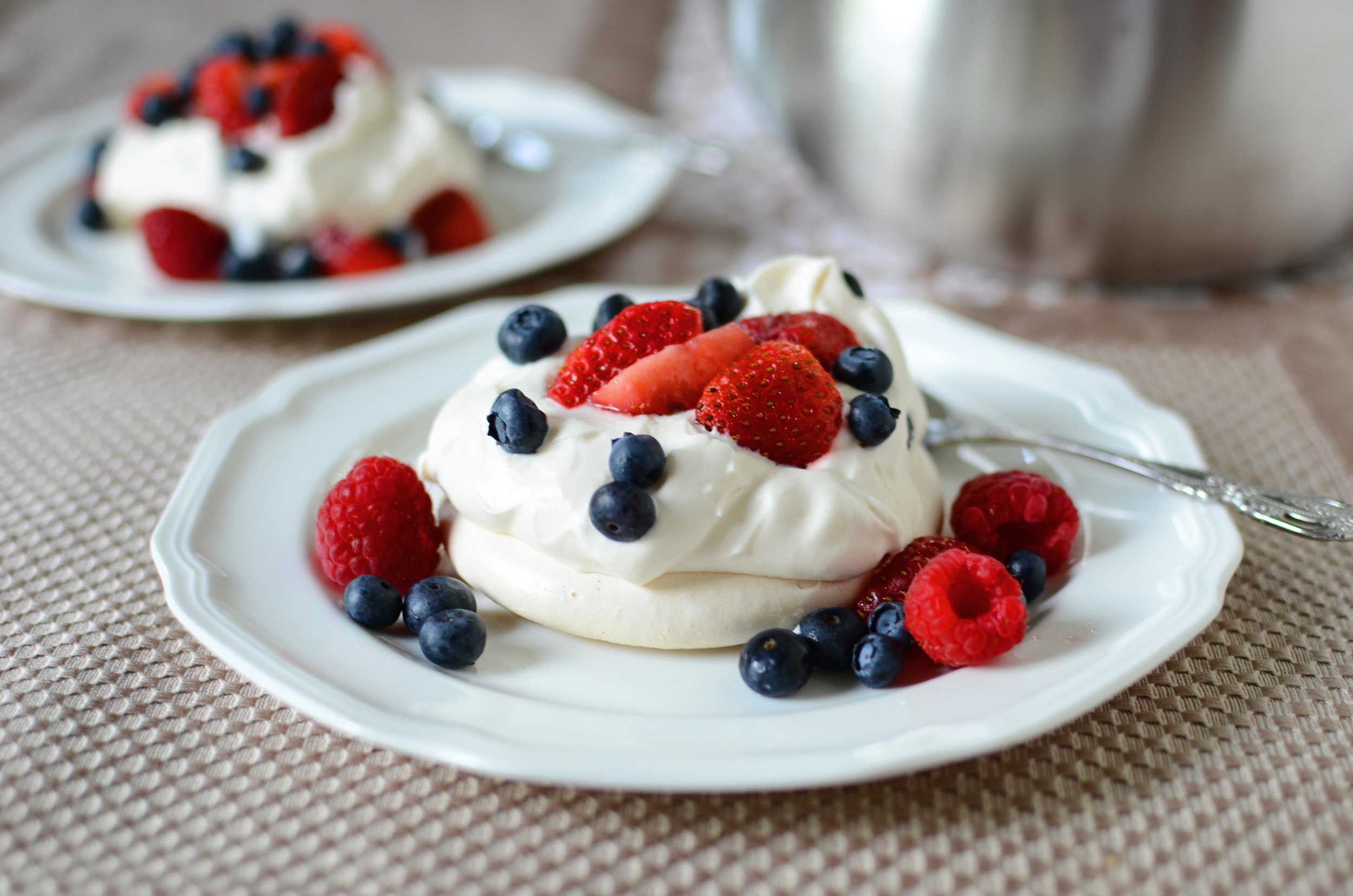 Red White and Blue Pavlovas - ButterYum