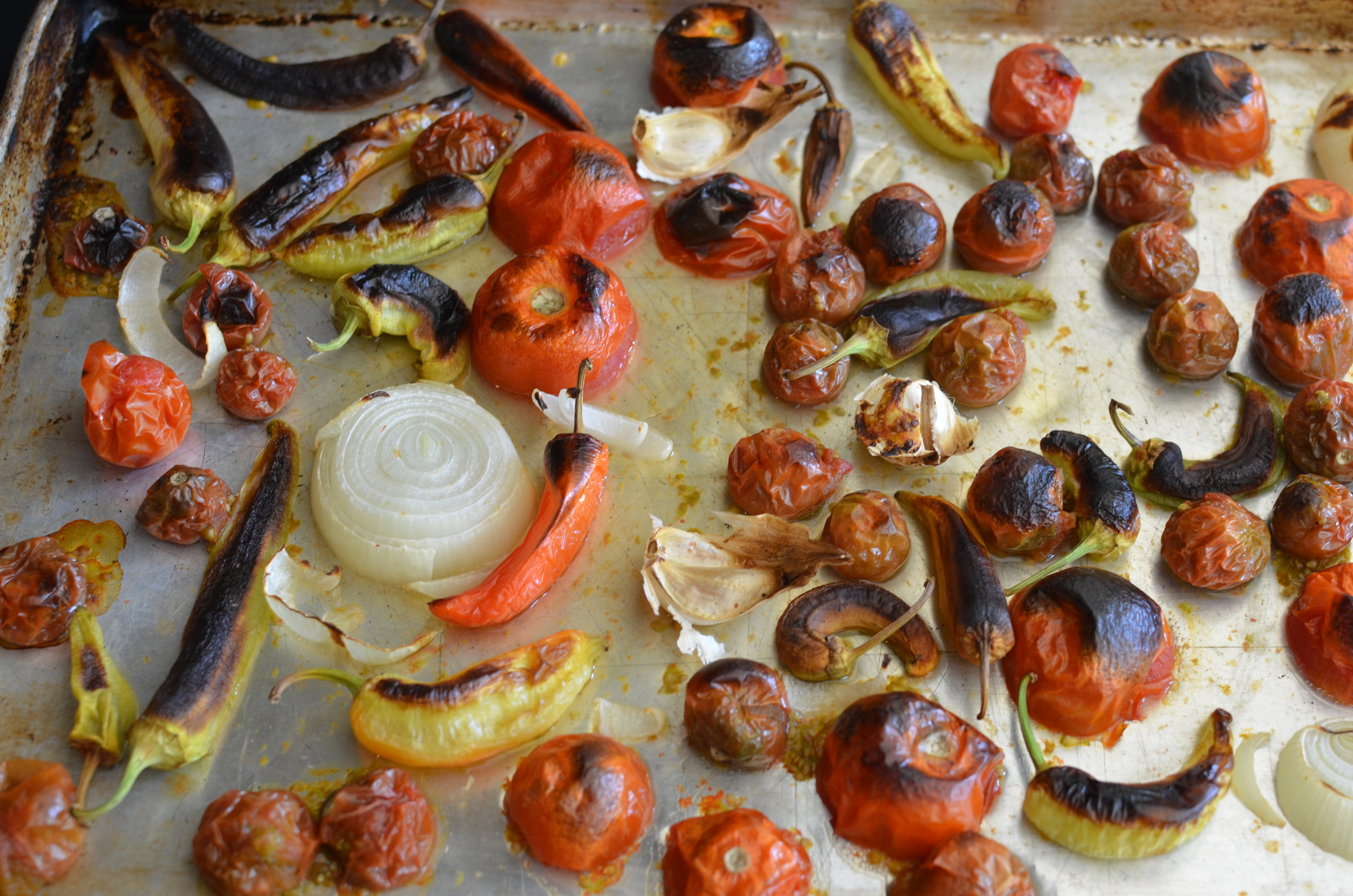 How to make oven roasted salsa without a recipe