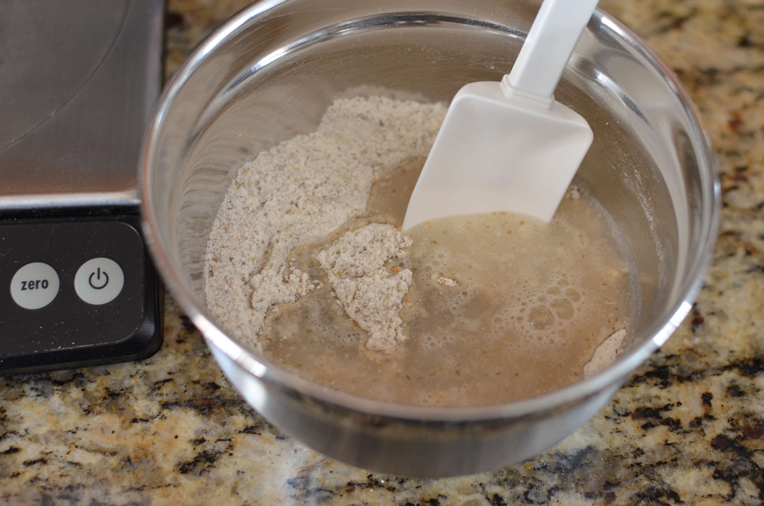 Add room temperature water.