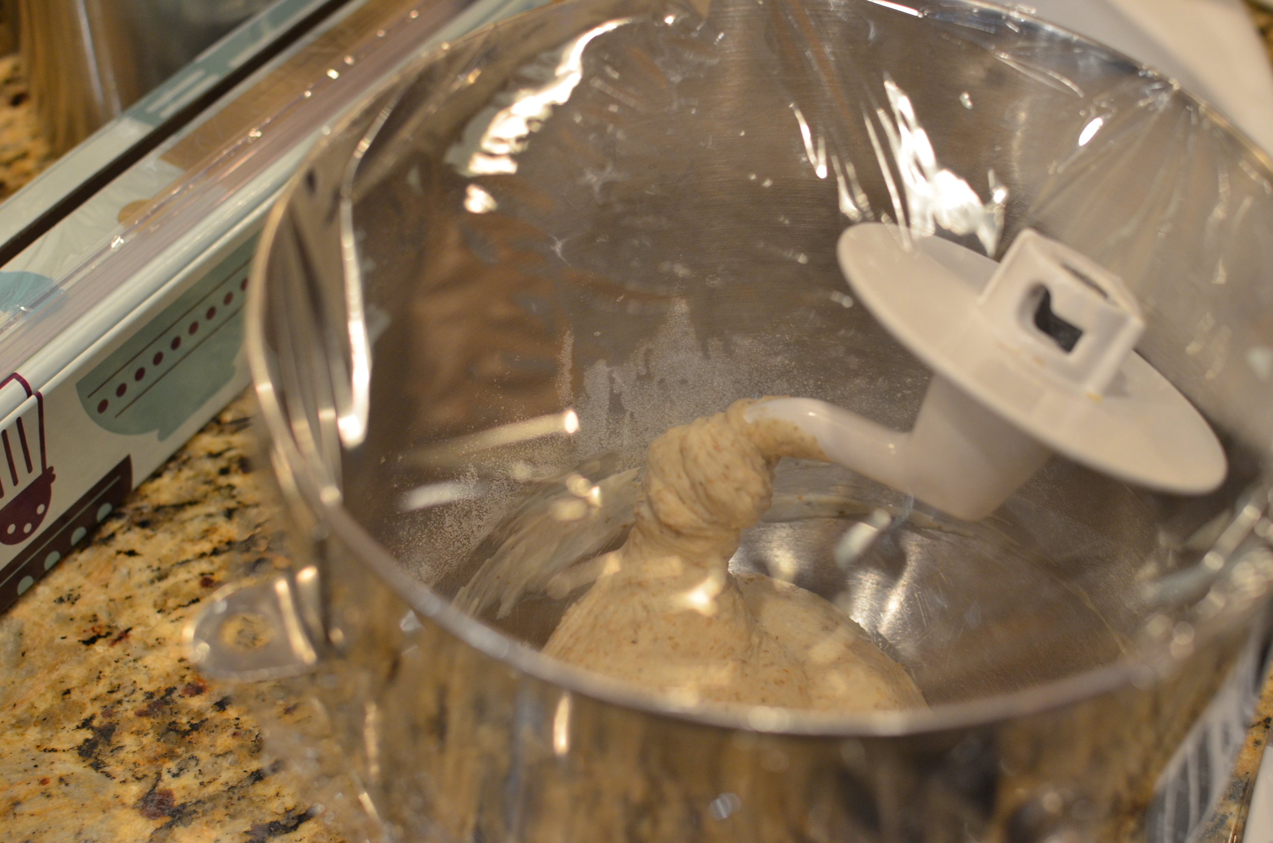 Cover bowl with plastic wrap and allow to sit at room temperature for 20 minutes.