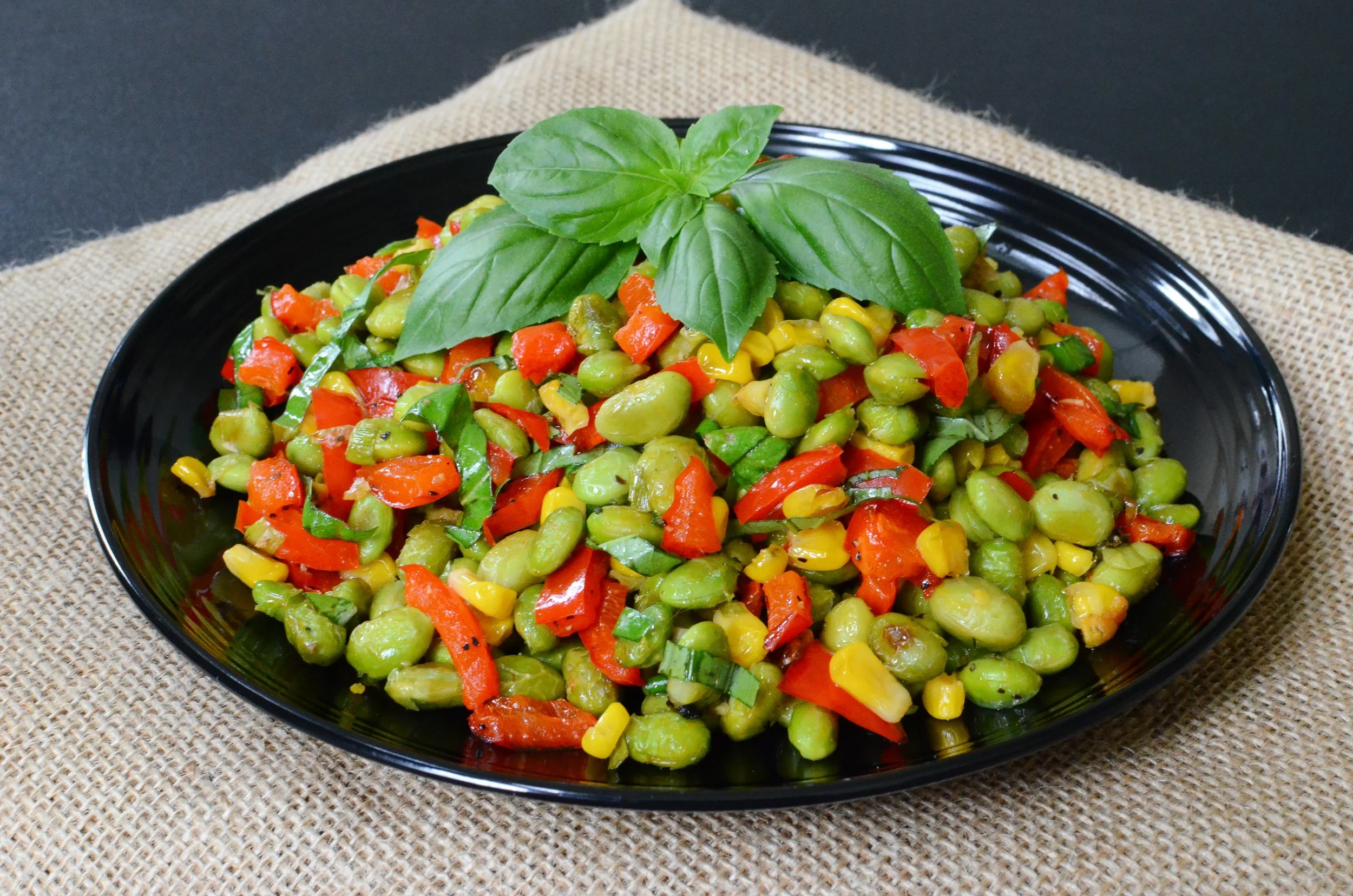 Oven Roasted Edamame Salad