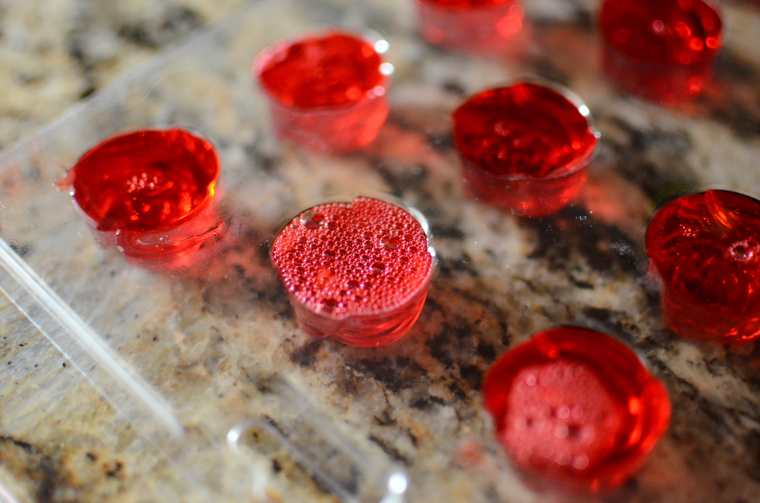 If any bubbles form, just use a spoon to remove them. 