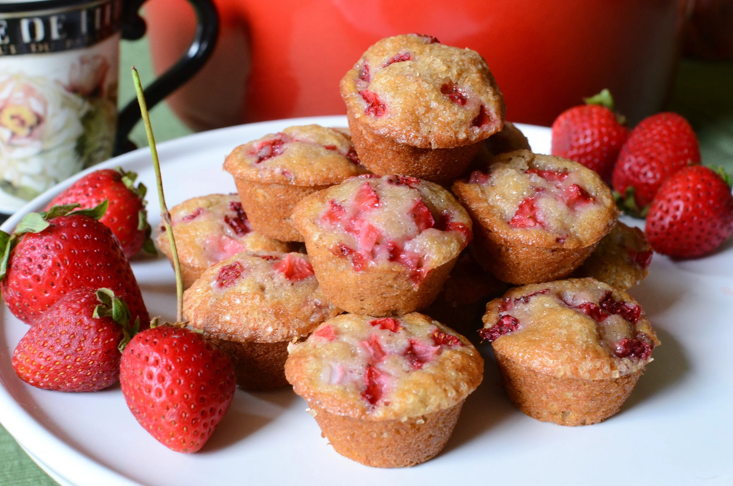 Mini Strawberry Banana Muffins Butteryum A Tasty Little Food Blog