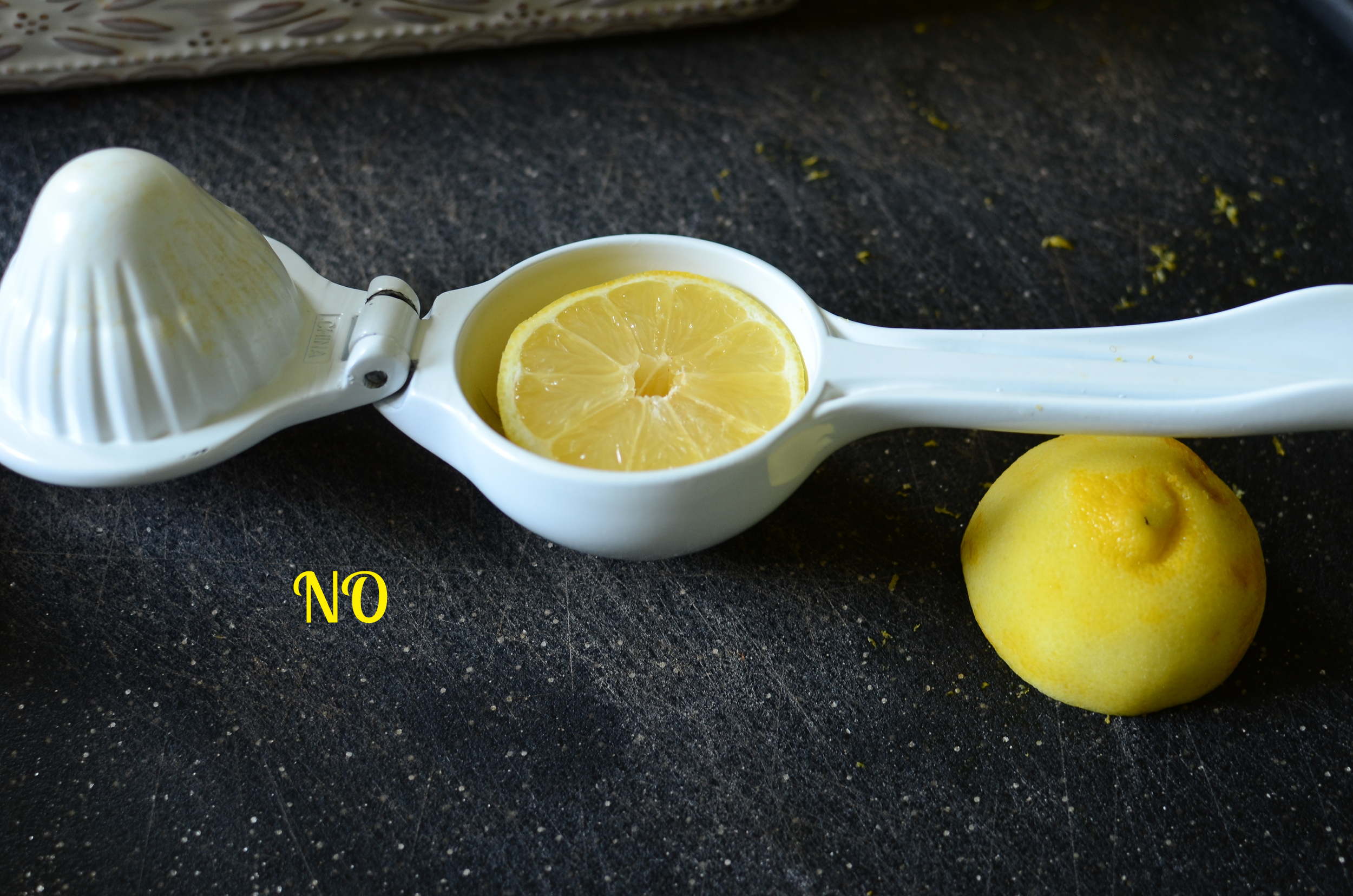 This is the wrong way. I can't tell you how many times I've seen people using it this way, even chefs on TV.