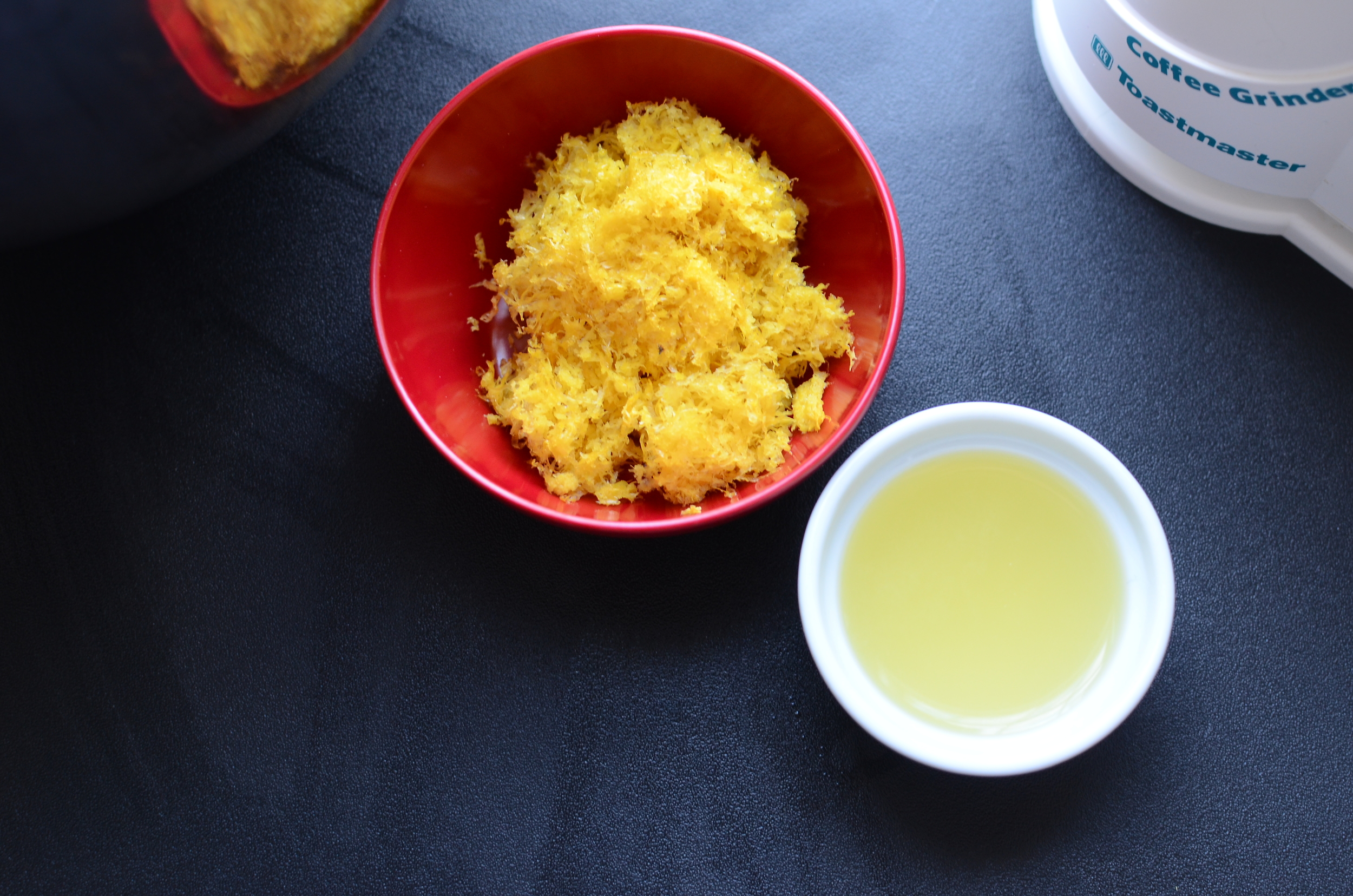 ...and the lemon zest and freshly squeezed lemon juice...