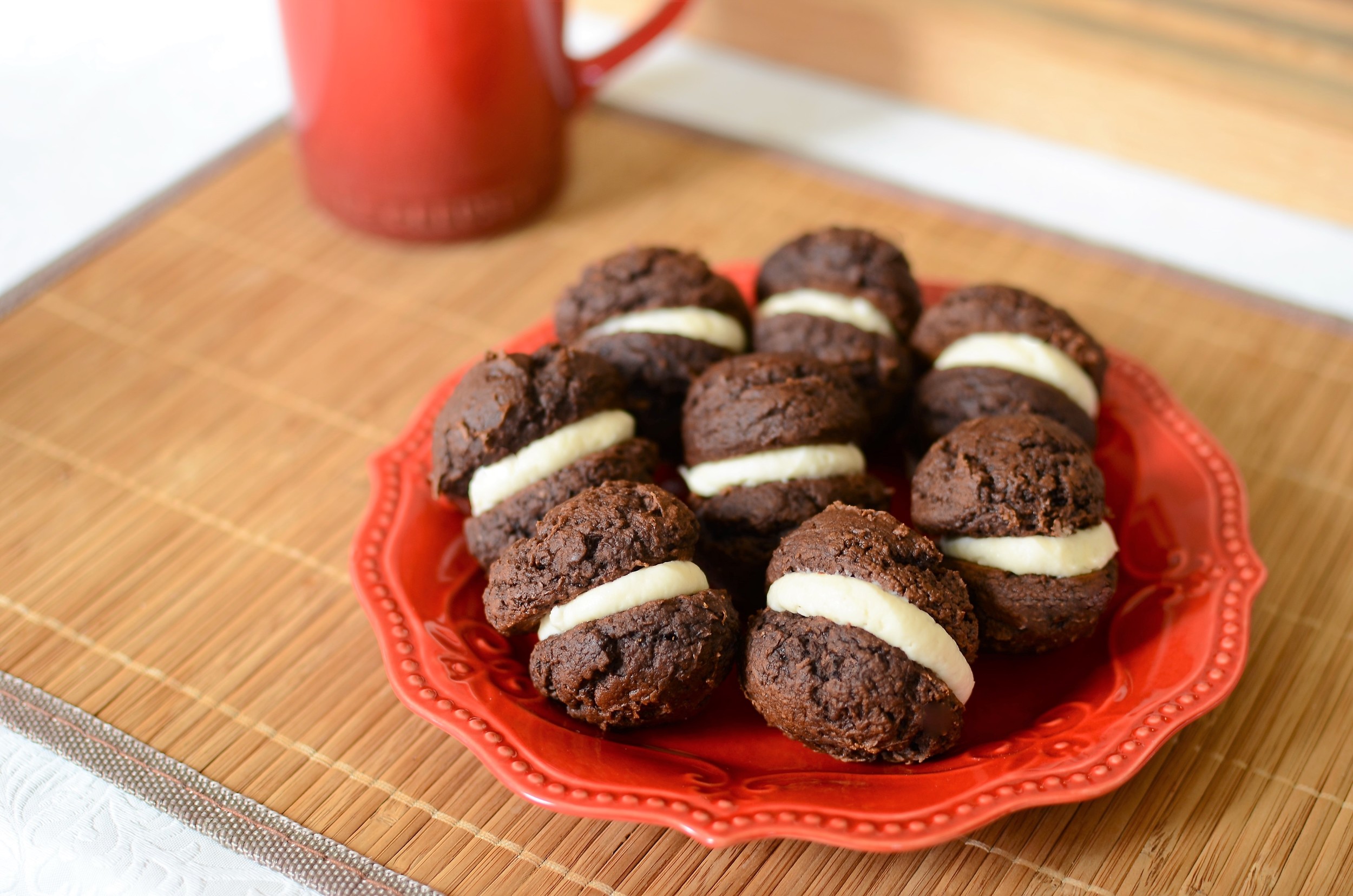 Mini Chocolate Whoopie Pies — ButterYum — a tasty little food blog