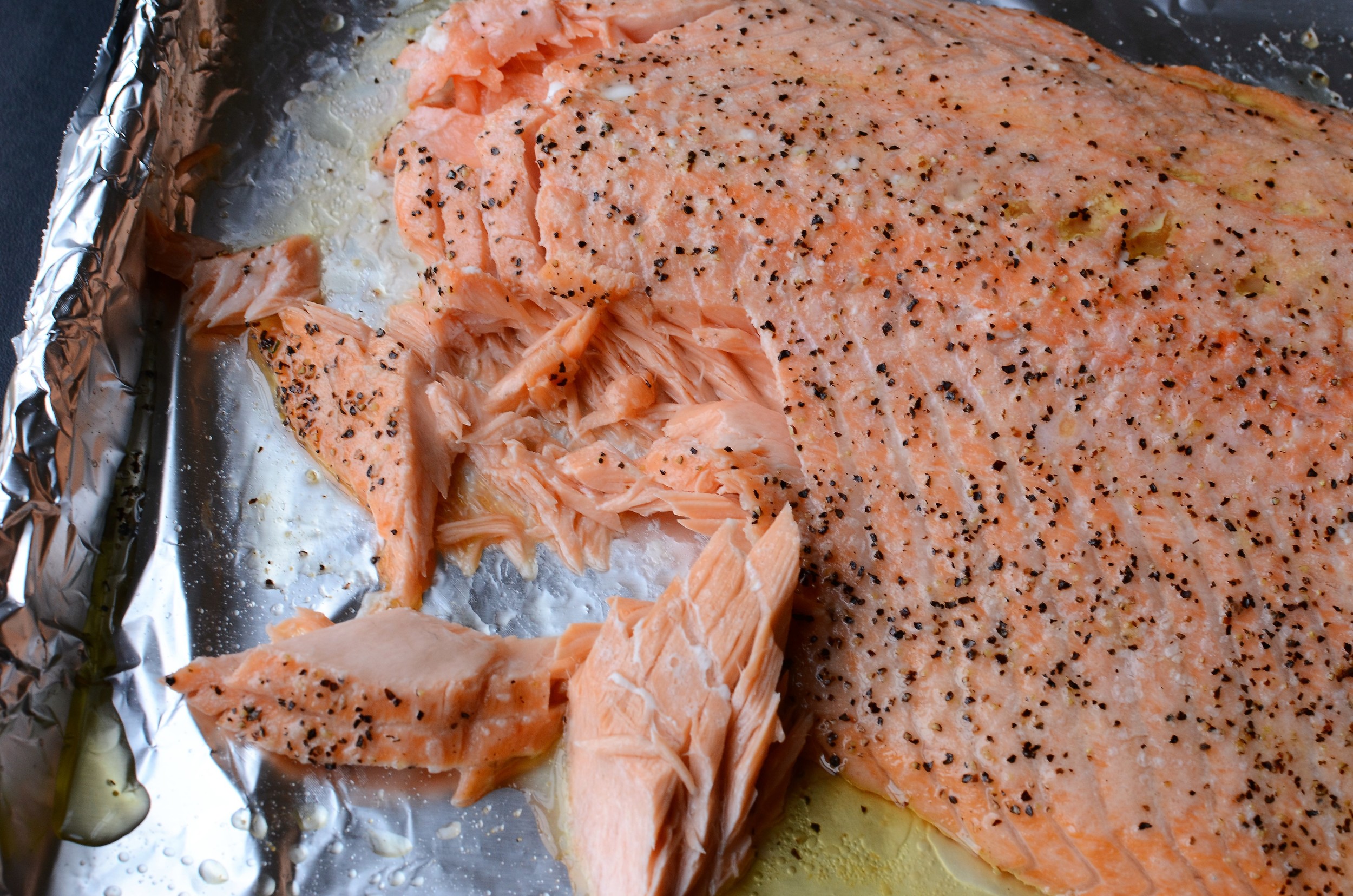 How to roast salmon perfectly - recipe and photos!