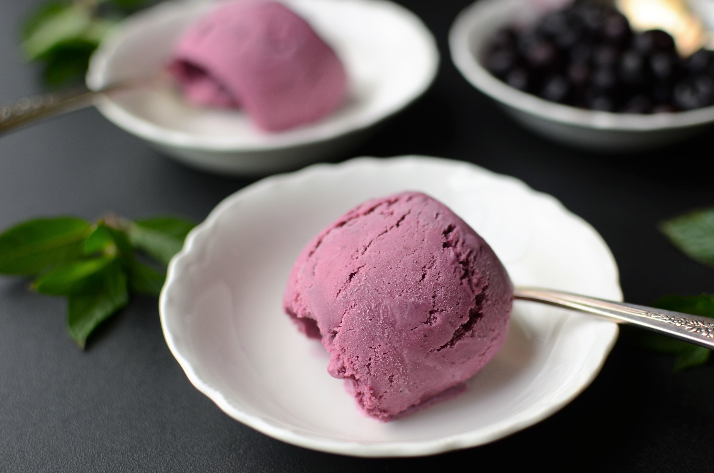 Roasted Blueberry Ice Cream With Balsamic And Goat Cheese Butteryum A Tasty Little Food Blog