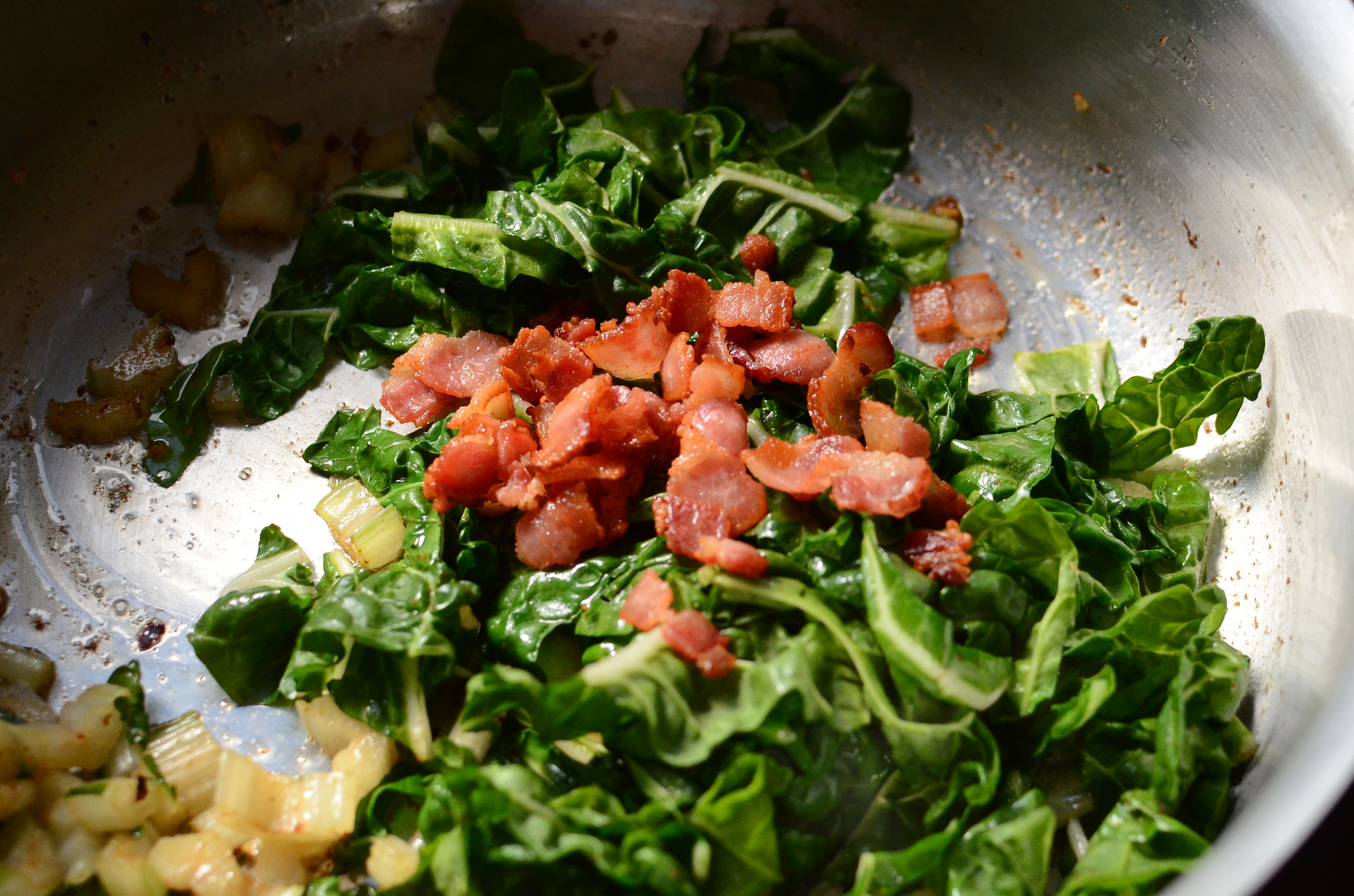 bacon back in the pan