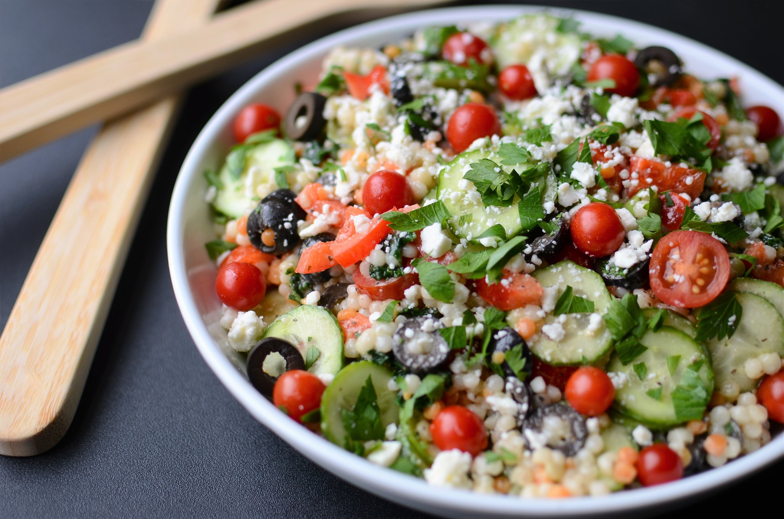 Greek Pearl Couscous Salad — ButterYum — a tasty little food blog