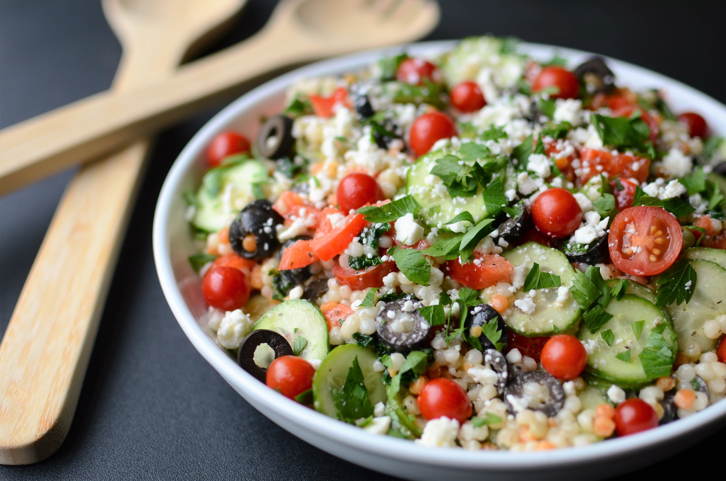 Greek Pearl Couscous Salad — ButterYum — a tasty little food blog