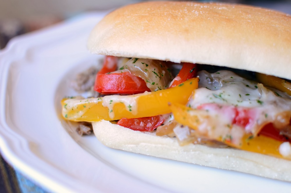 Italian-Style CheeseSteak Sandwiches - Cheese Steak Recipe - Cheesesteak Recipe with how-to photos