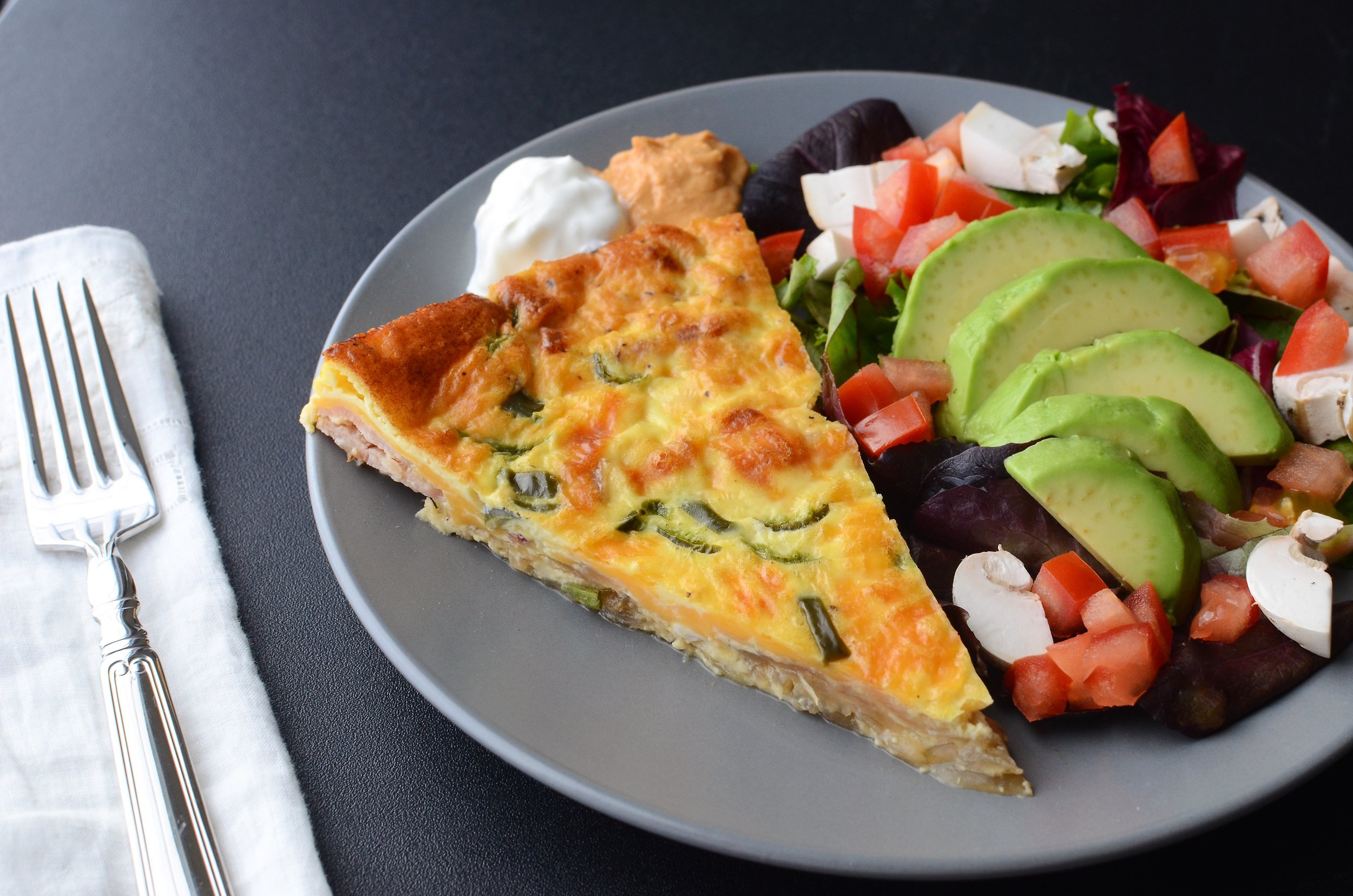 Crustless Quiche Recipe with photos