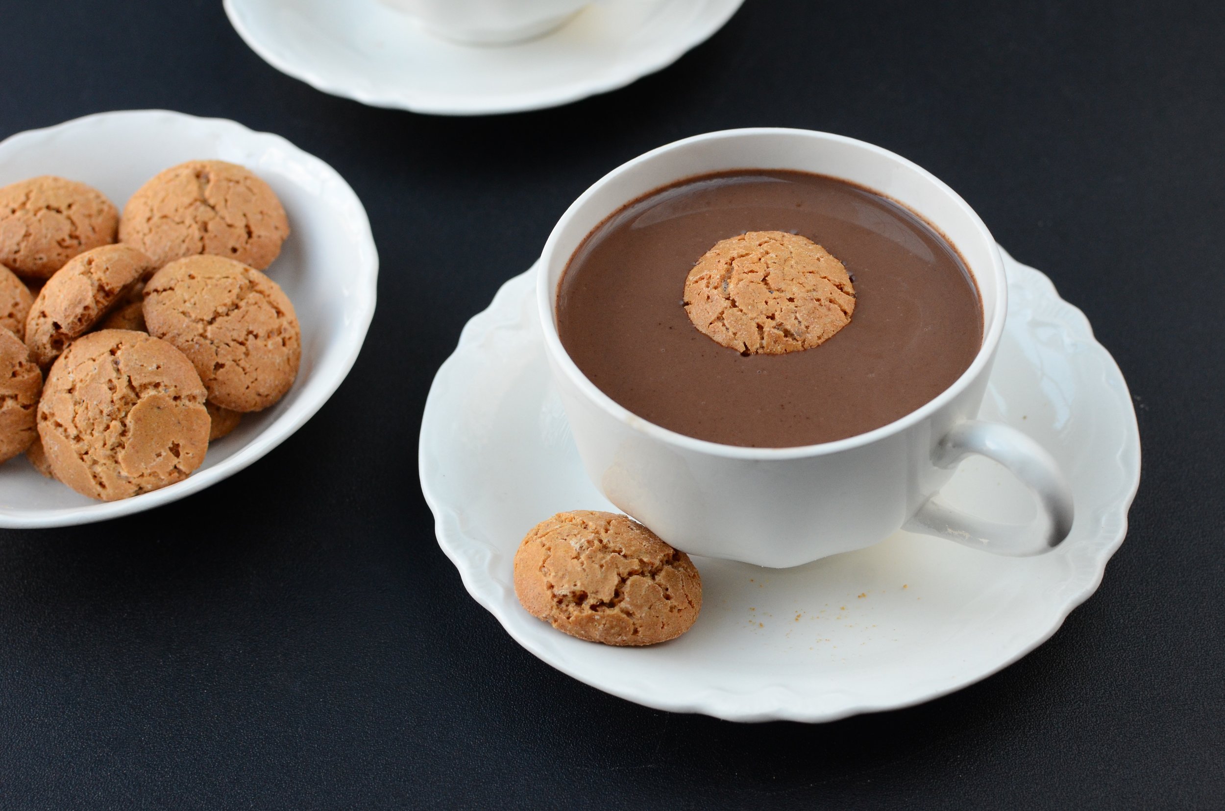 Coconut Hot Chocolate - ButterYum. Coconut hot cocoa recipe.