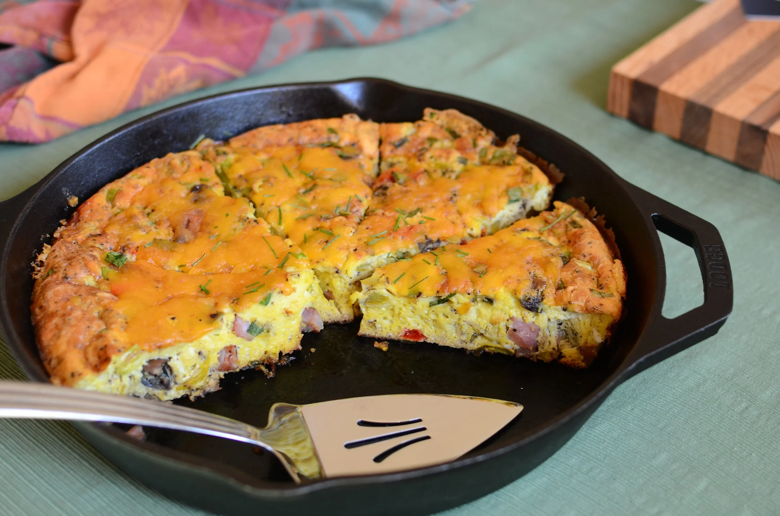 Frittata with Ham and Roasted Vegetables — ButterYum — a tasty little
