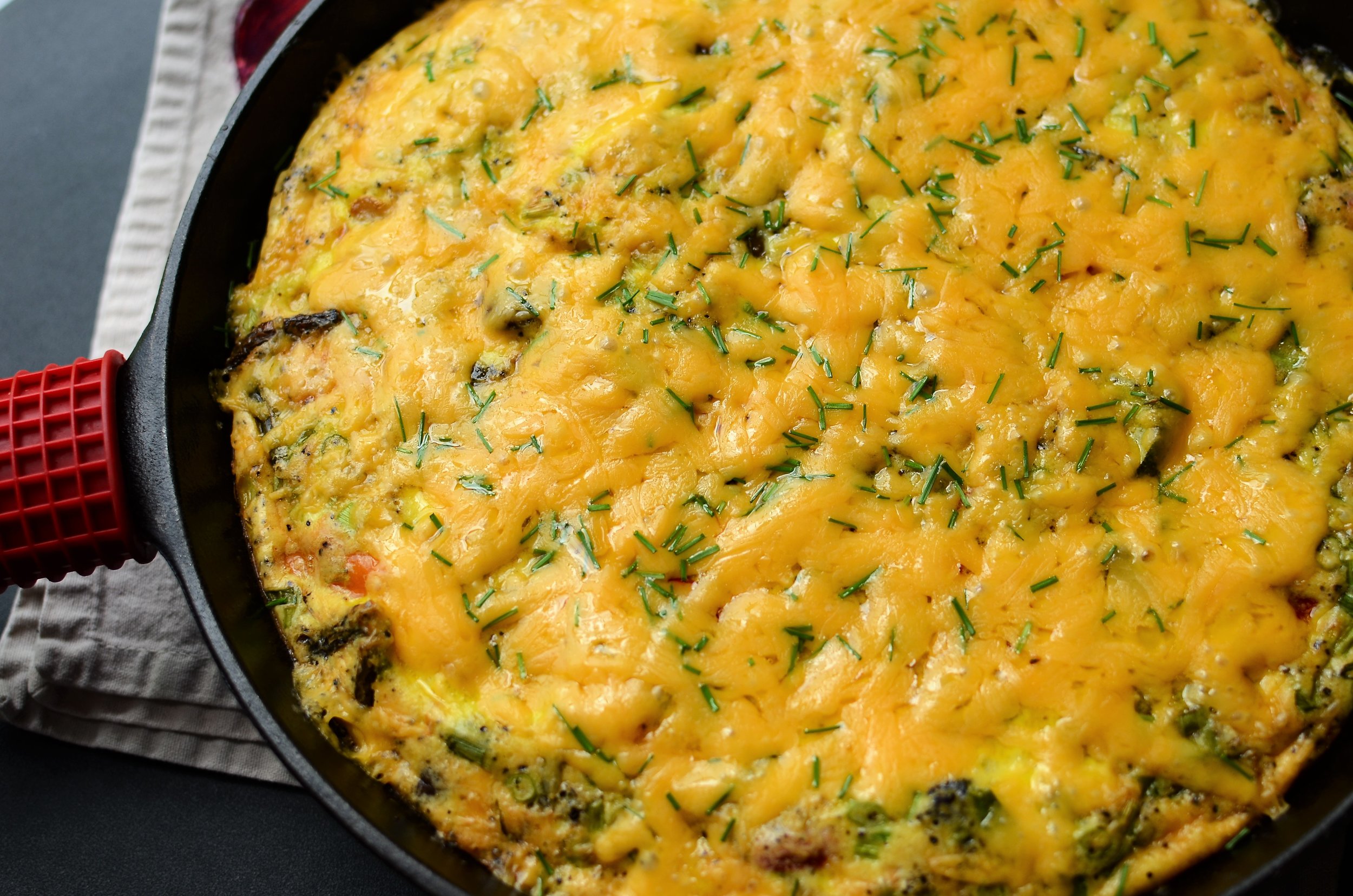 Frittata with Ham and Roasted Vegetables — ButterYum — a tasty little ...