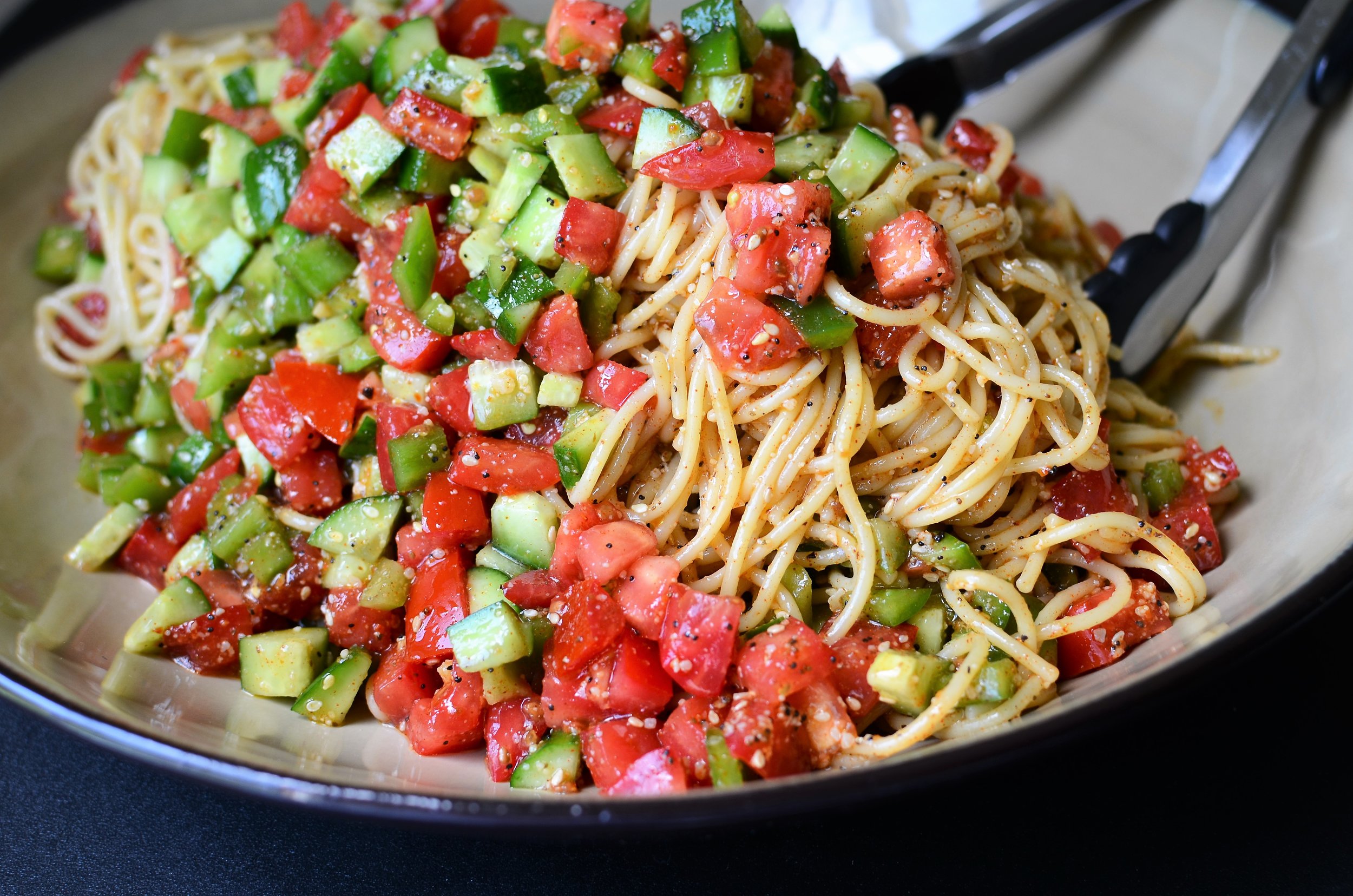 Tricolor Supreme Pasta Salad  Carrie's Experimental Kitchen