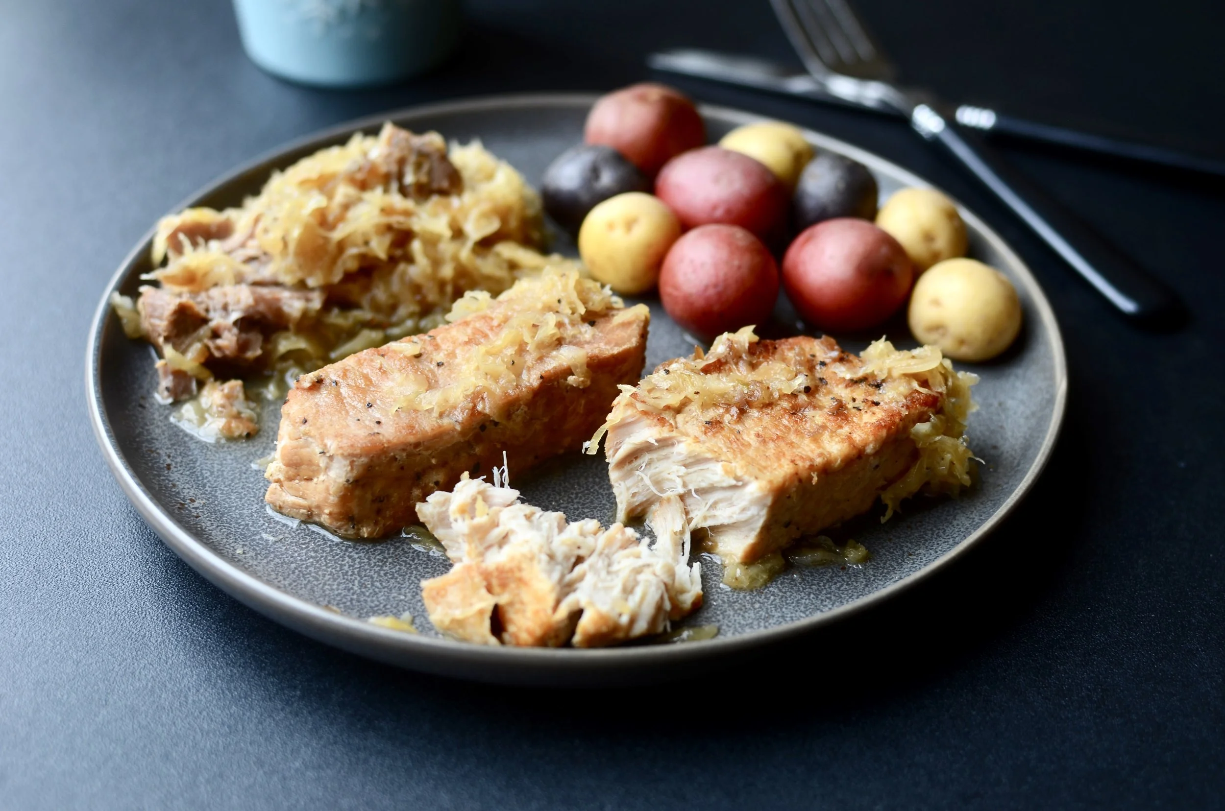 Instant Pot Pork and Sauerkraut