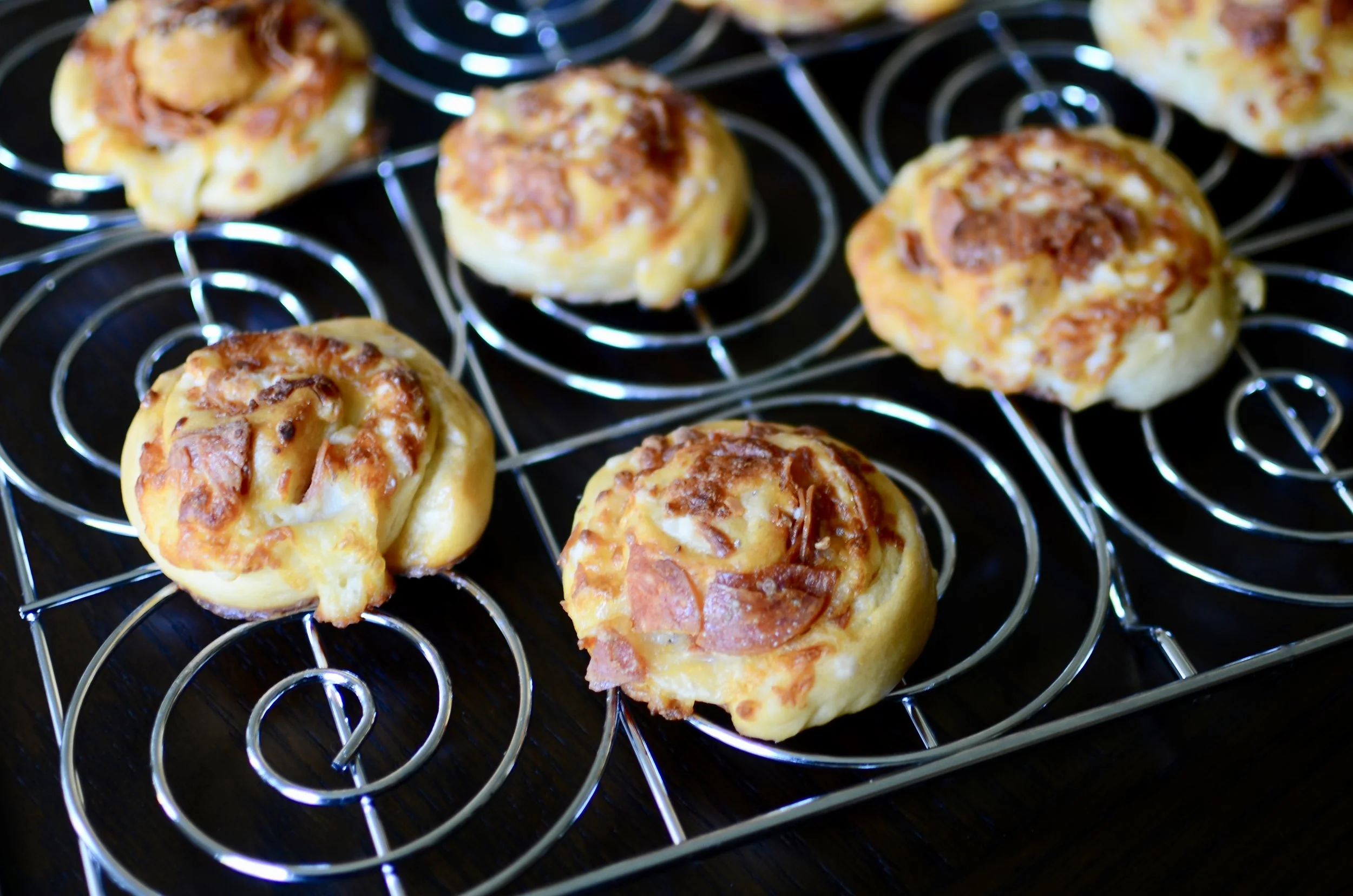Sourdough Pepperoni Pinwheels