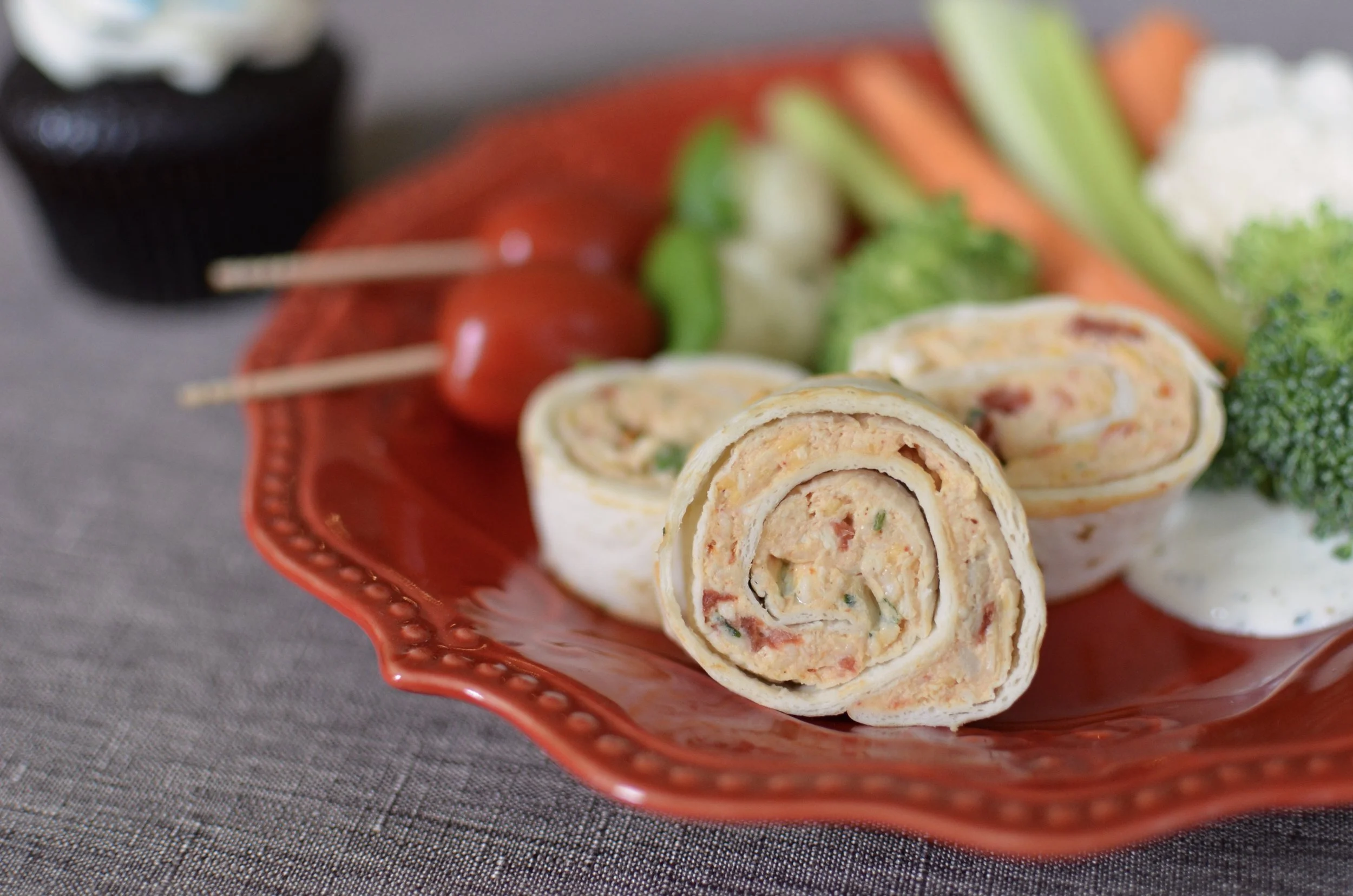 Chicken Enchilada Pinwheels