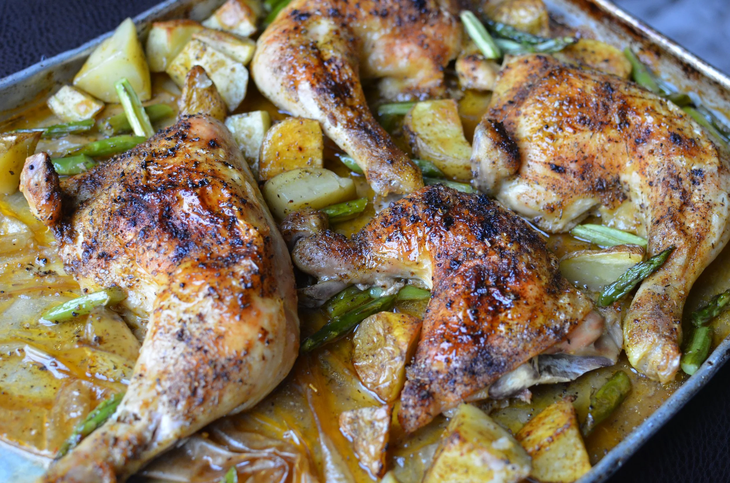 Oven Roasted Chicken Leg Quarters
