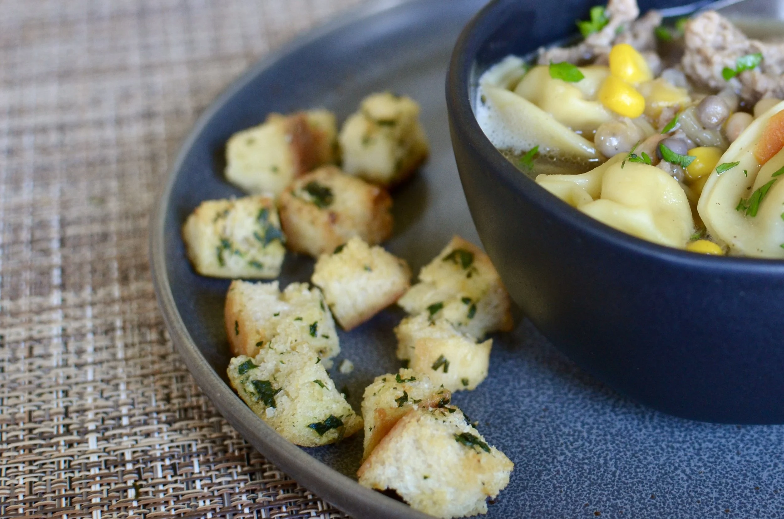 Garlic and Herb Croutons