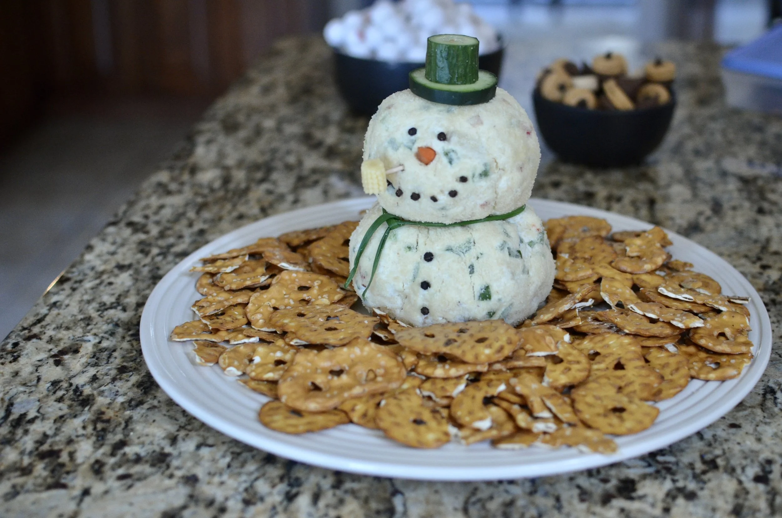 Snowman Cheeseball