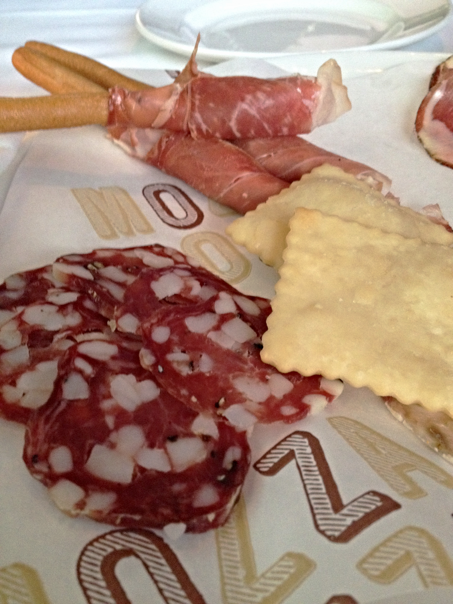 Affettati Misti : Testa, Capicola, Finochionna Salame, Prosciutto wrapped Grissini with truffle butter