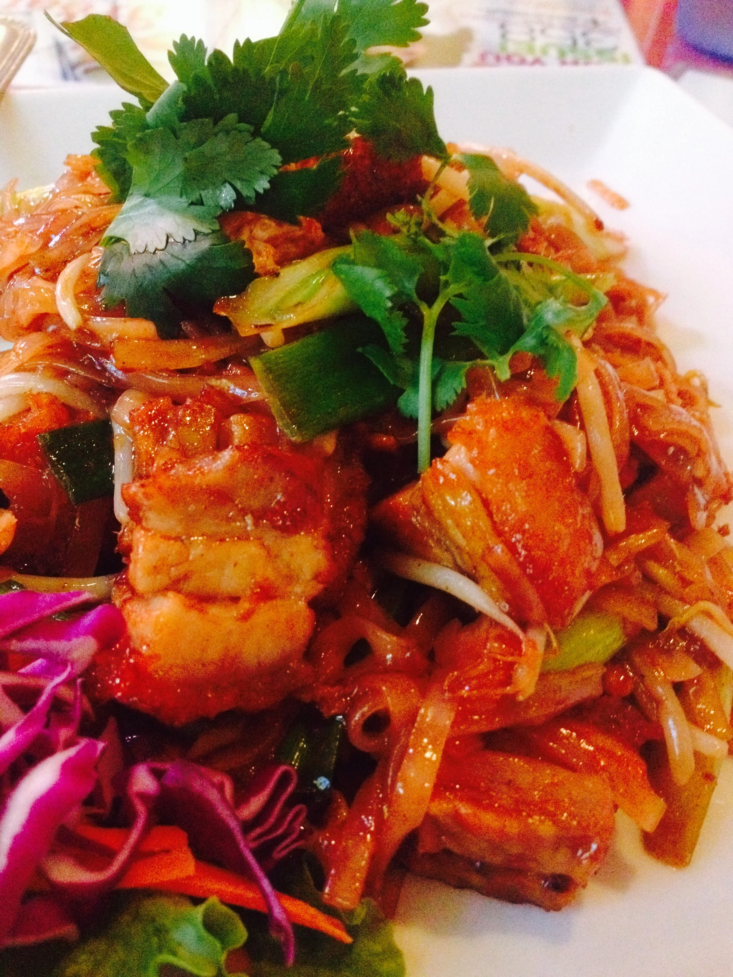 Pad Thai with Crispy Pork.
